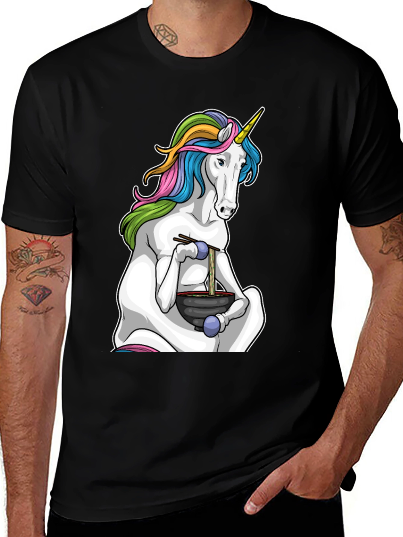 Variant 15 of Unicorn Ramen T-Shirt - Cute & Quirky Tee