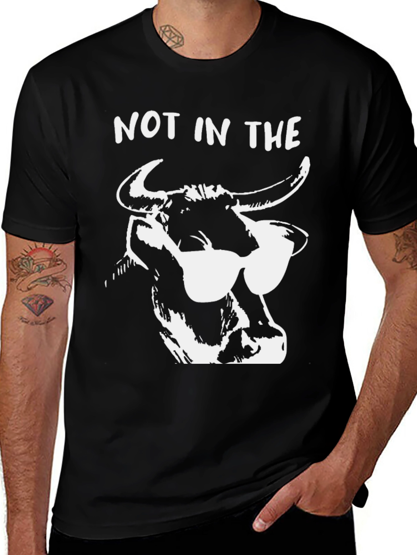 Variant 12 of Not in the Mood: Cool Bull Graphic T-Shirt