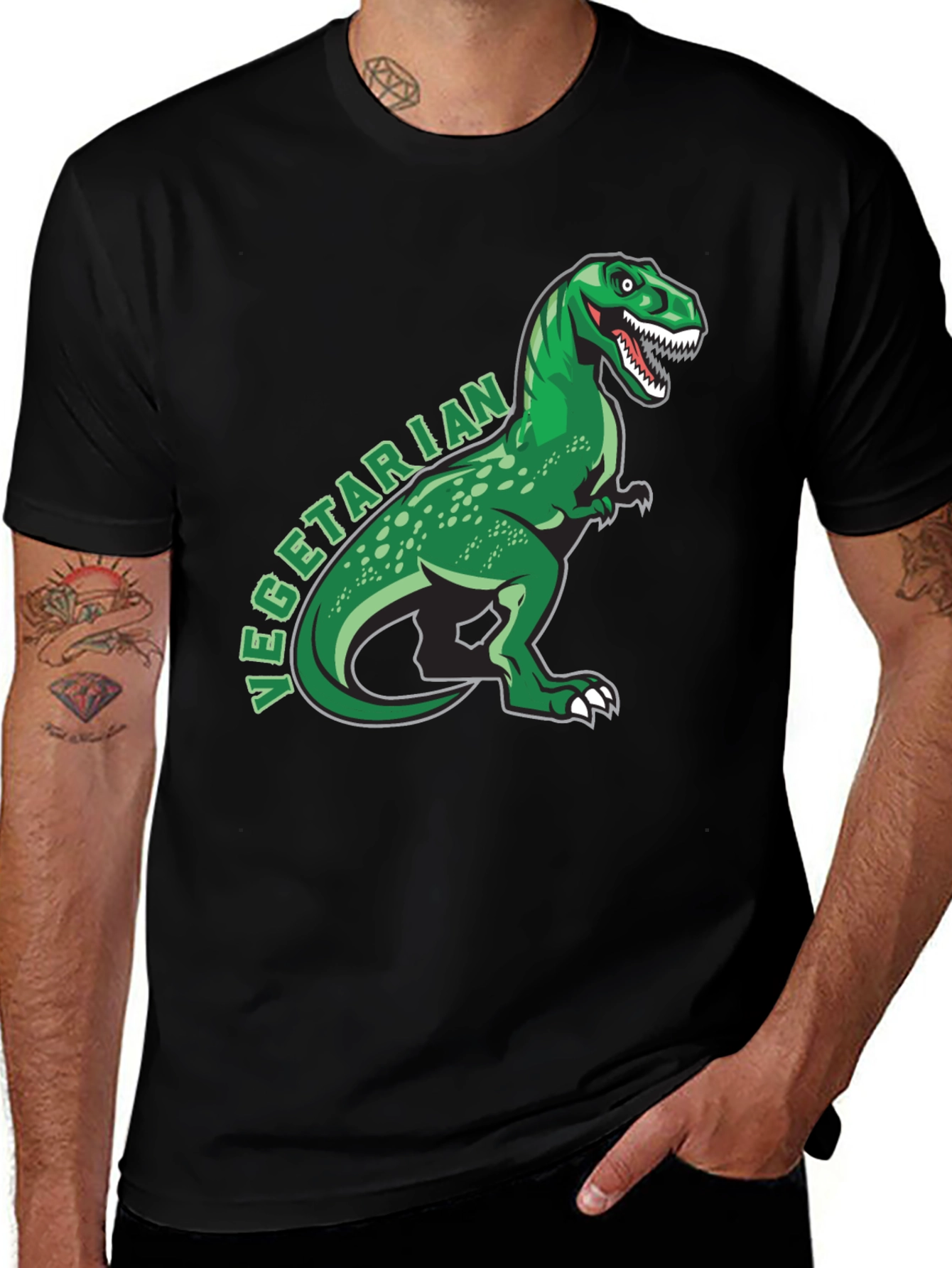 Variant 16 of Vegetarian Dinosaur T-Shirt - Funny Graphic Tee