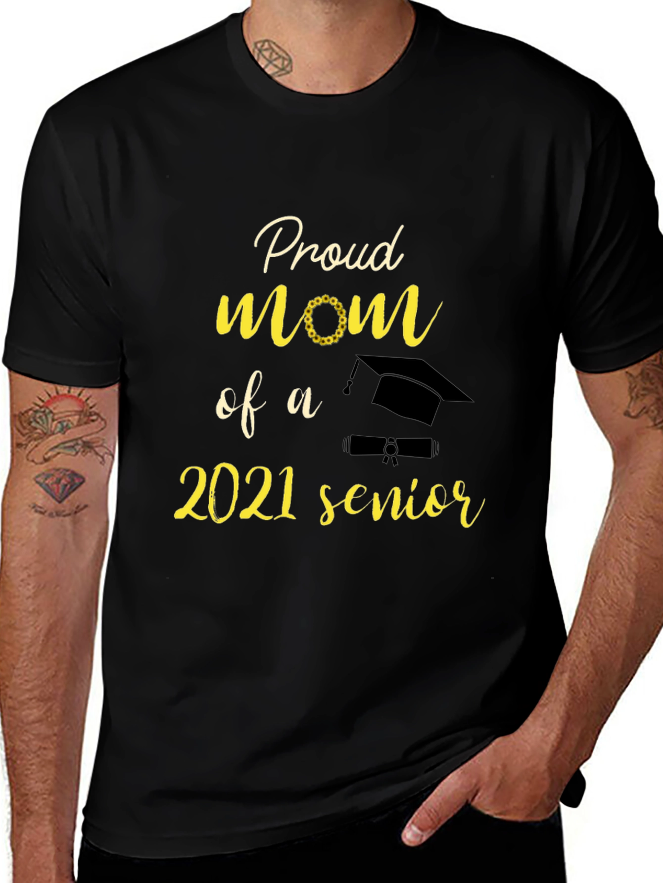 Variant 10 of Proud Mom of a 2021 Senior T-Shirt