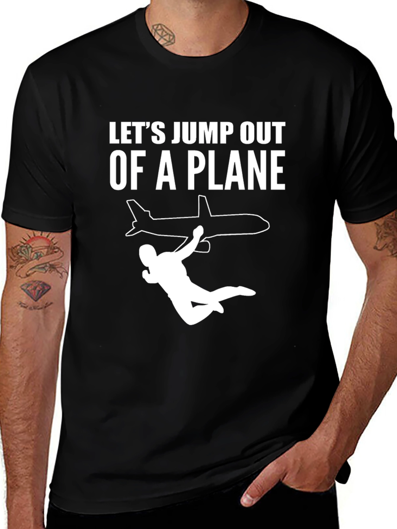 Variant 6 of Let's Jump Out of a Plane T-Shirt