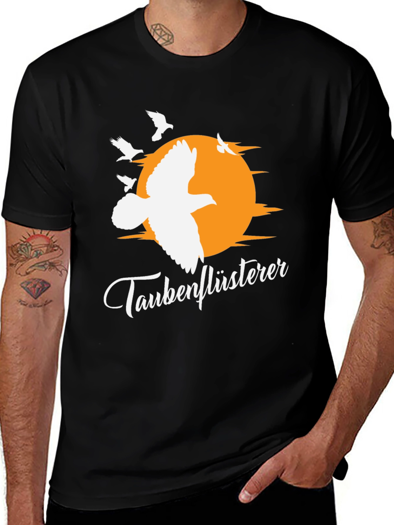 Variant 10 of Taubenflüsterer Dove T-Shirt - Bird Whisperer Tee