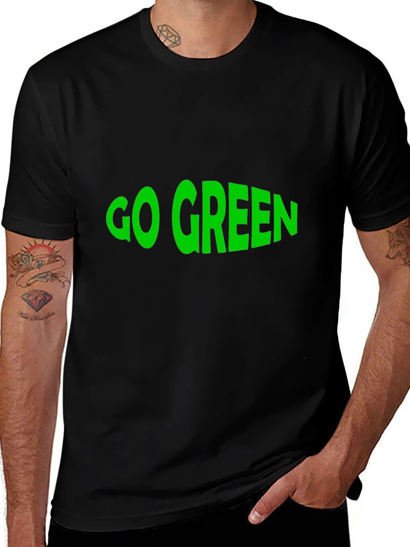 Go Green T-Shirt - Eco-Friendly Statement Tee