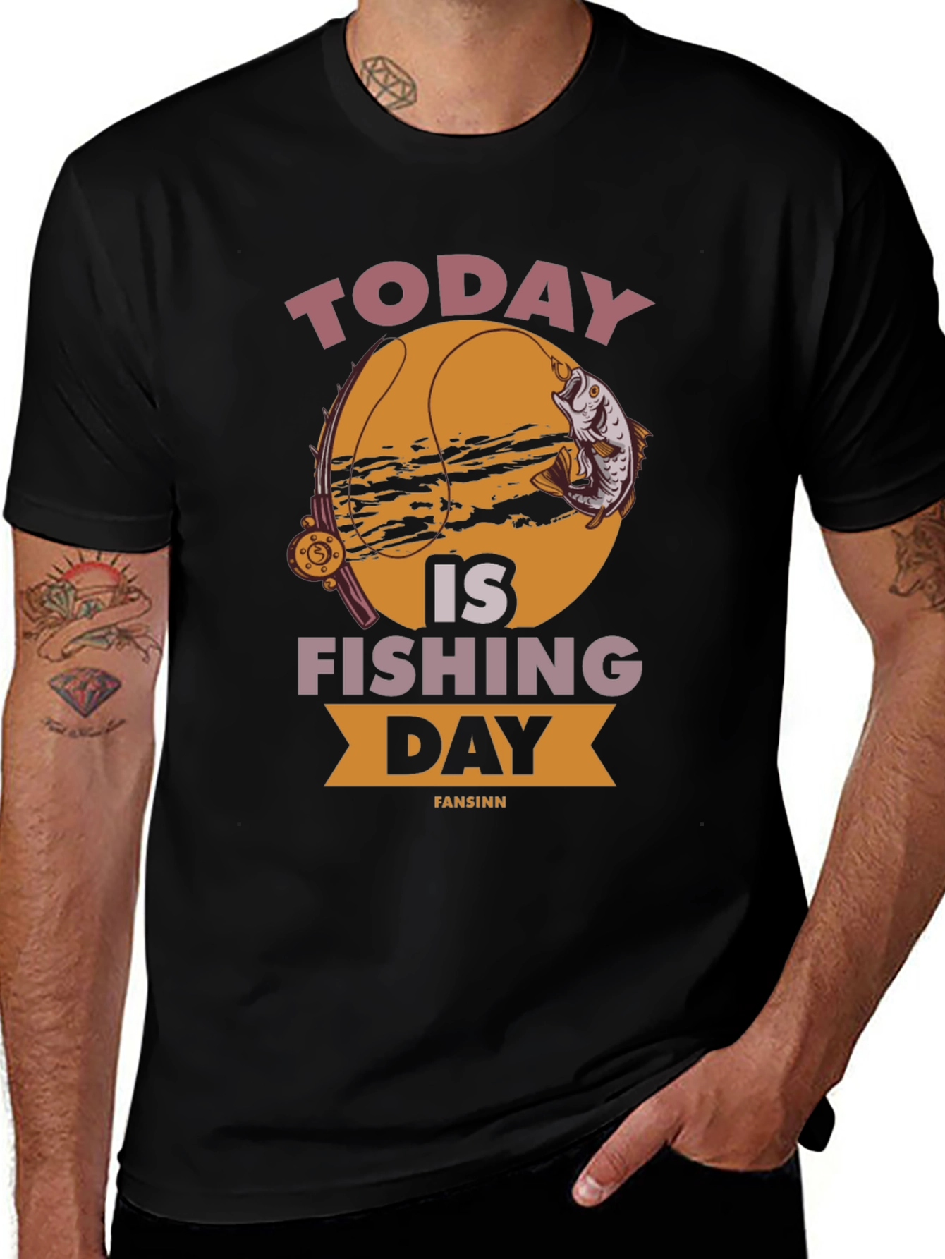 Variant 9 of Today is Fishing Day Graphic T-Shirt