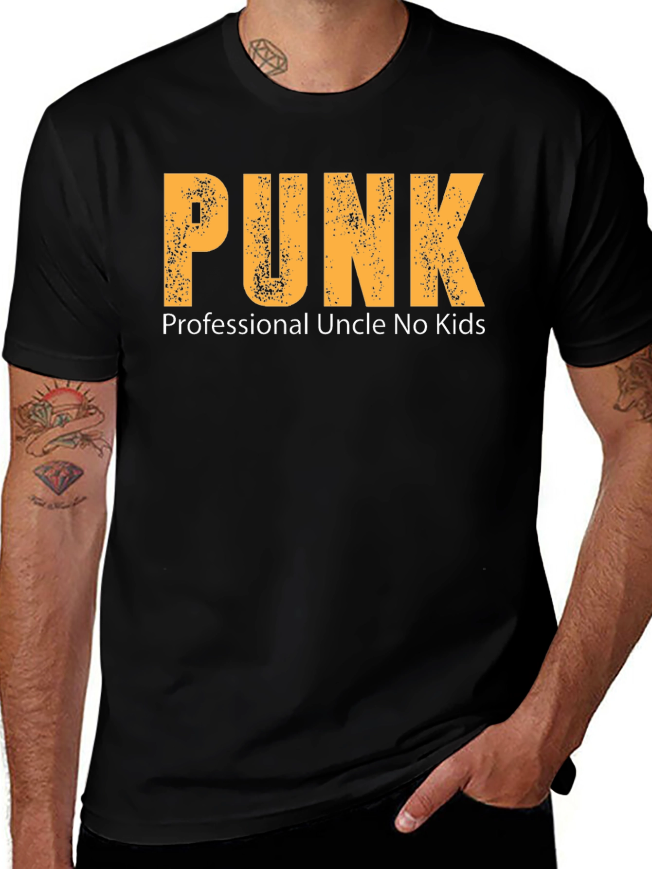 Variant 19 of Punk Professional Uncle No Kids Graphic T-Shirt