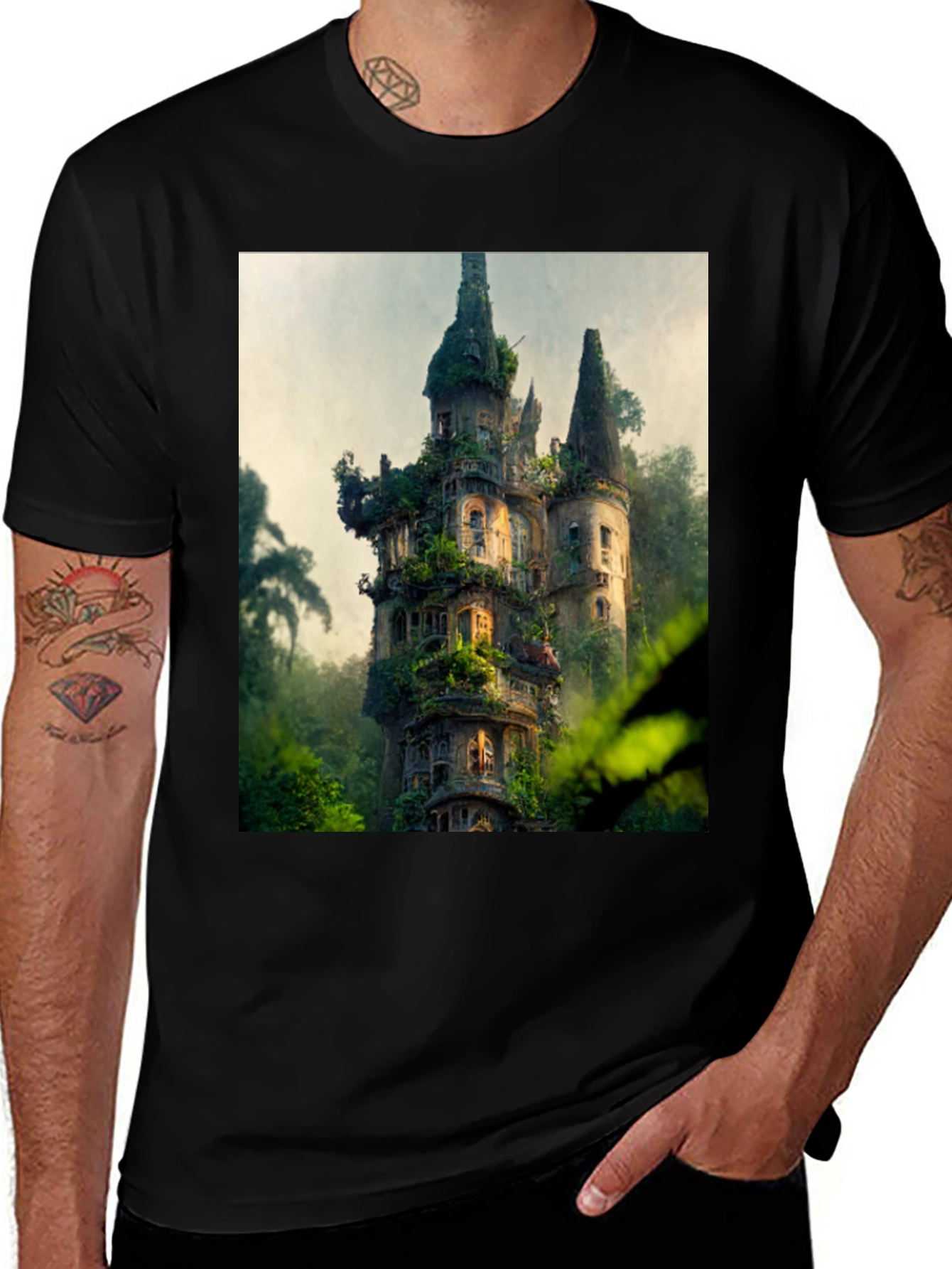 Variant 25 of Enchanted Castle T-Shirt