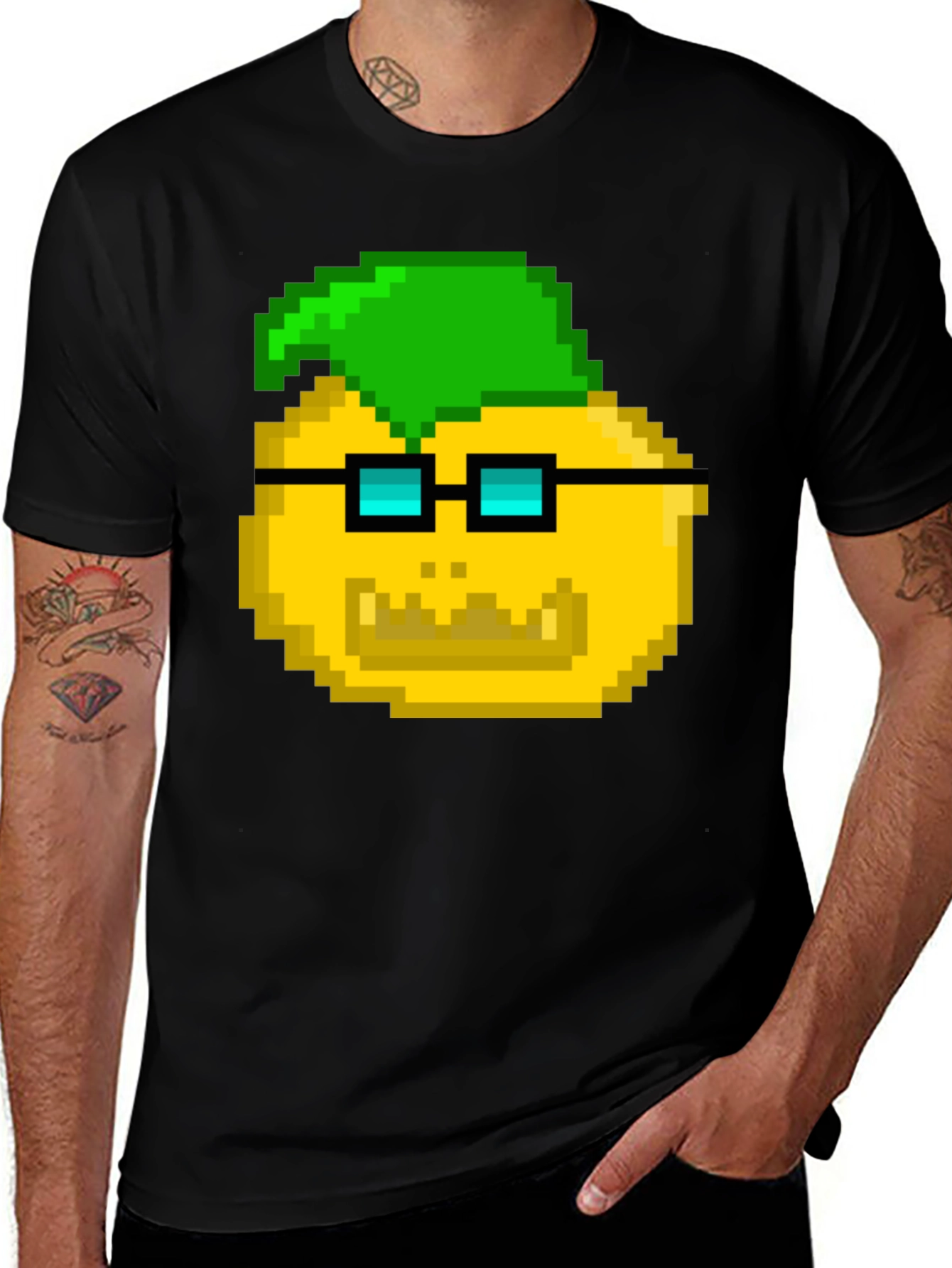 Variant 22 of Pixel Pineapple T-Shirt - Retro Style