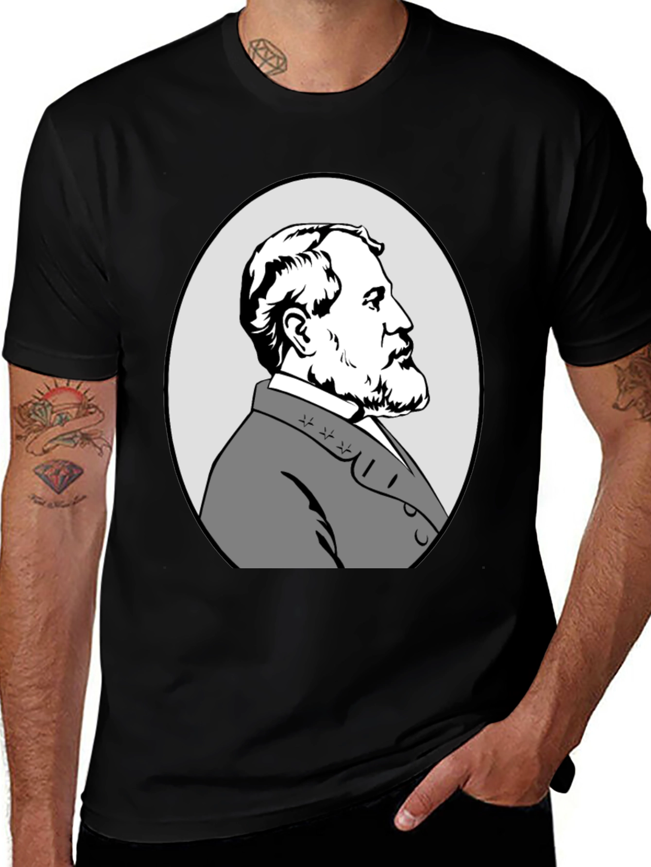 Variant 6 of Robert E. Lee Graphic T-Shirt