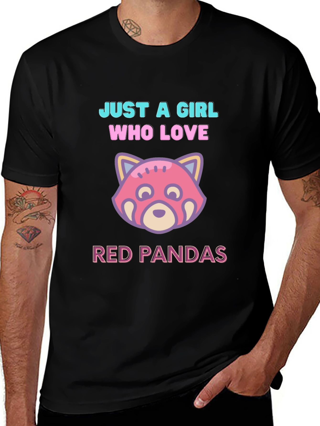 Variant 10 of Just a Girl Who Loves Red Pandas T-Shirt