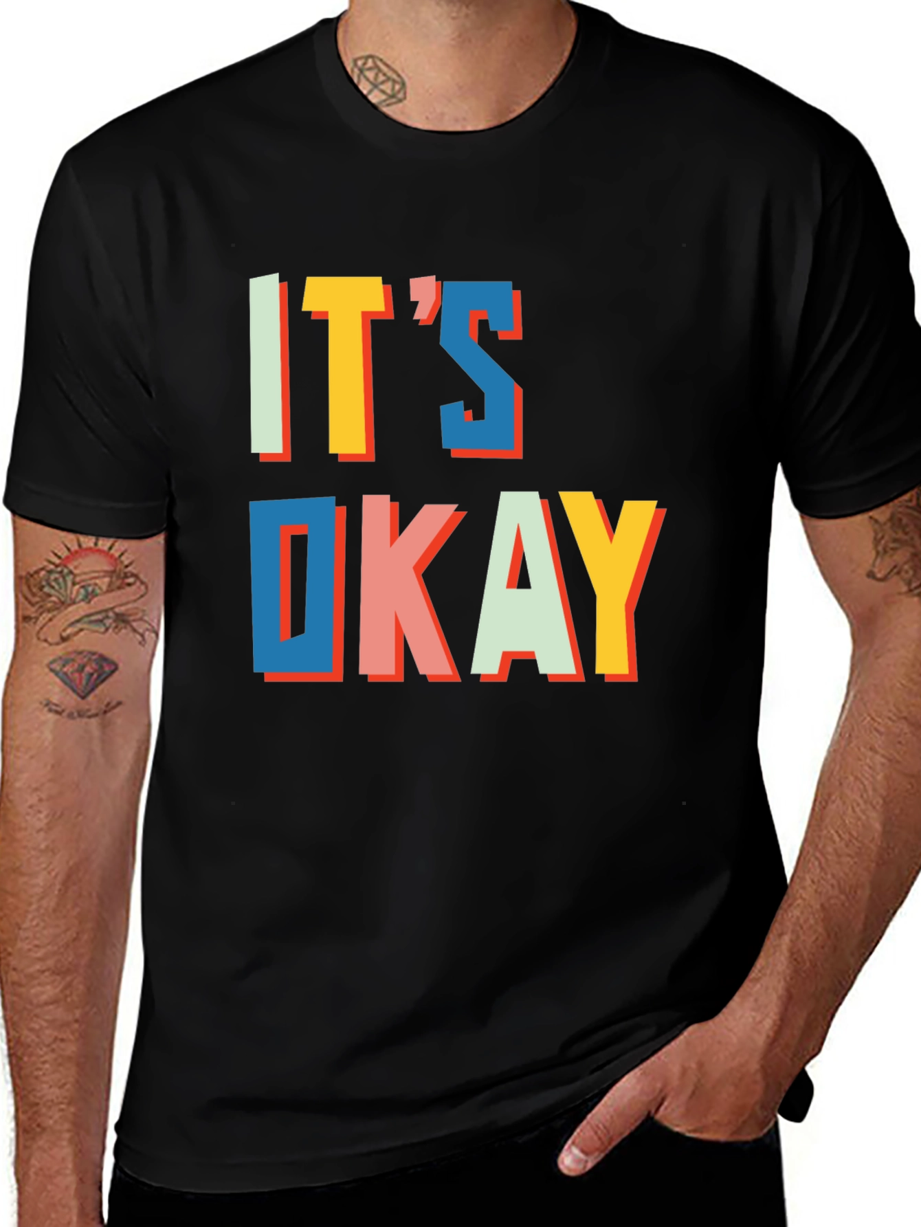 Variant 13 of It's Okay Graphic Tee - Trendy Statement T-Shirt