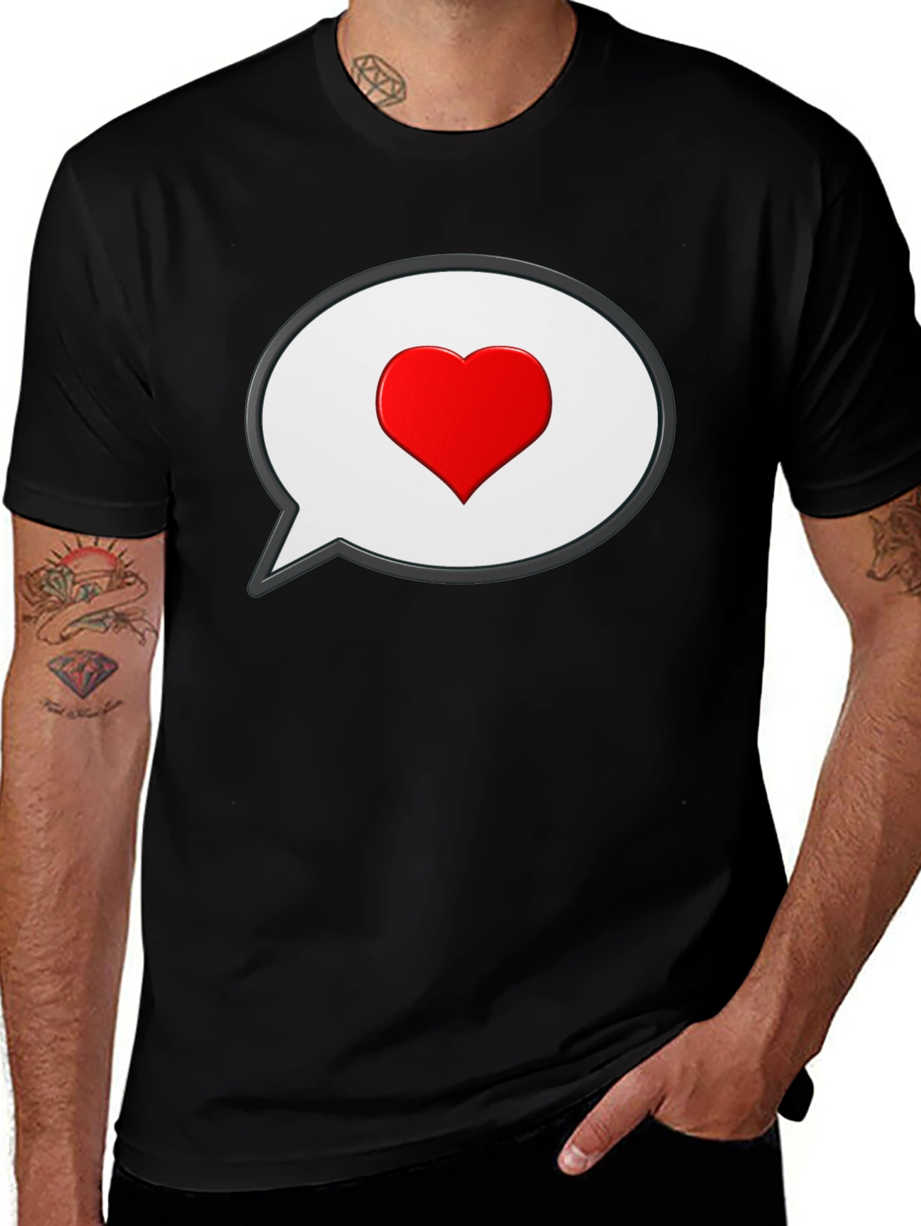 Heart Bubble T-Shirt - Express Your Love