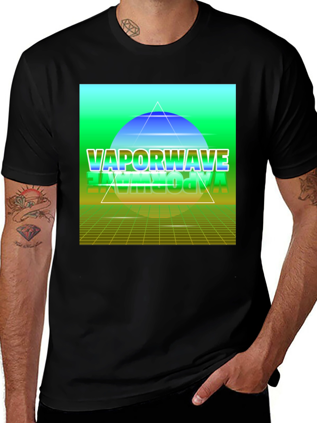 Variant 23 of Vaporwave Graphic Tee - Retro Aesthetic T-Shirt