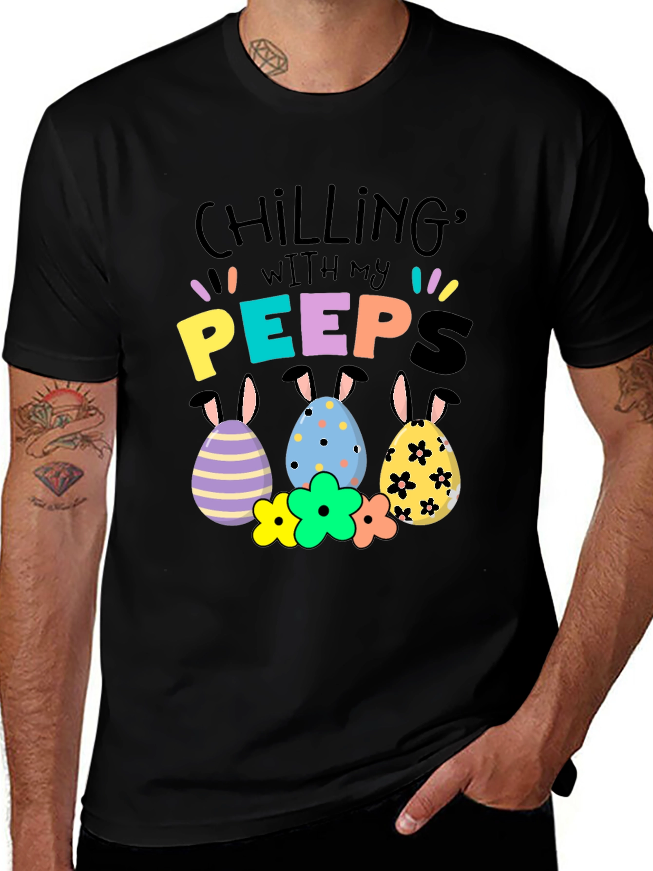Chilling With My Peeps Easter T-Shirt