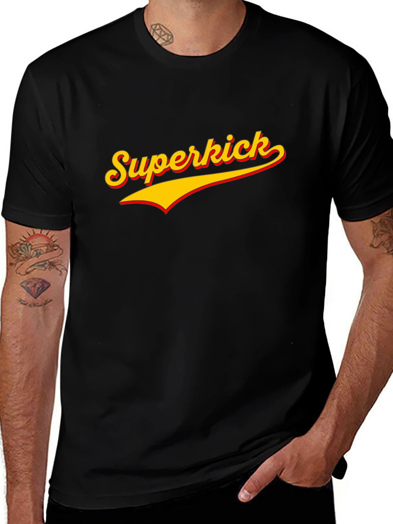 Variant 9 of Superkick Black Graphic Tee