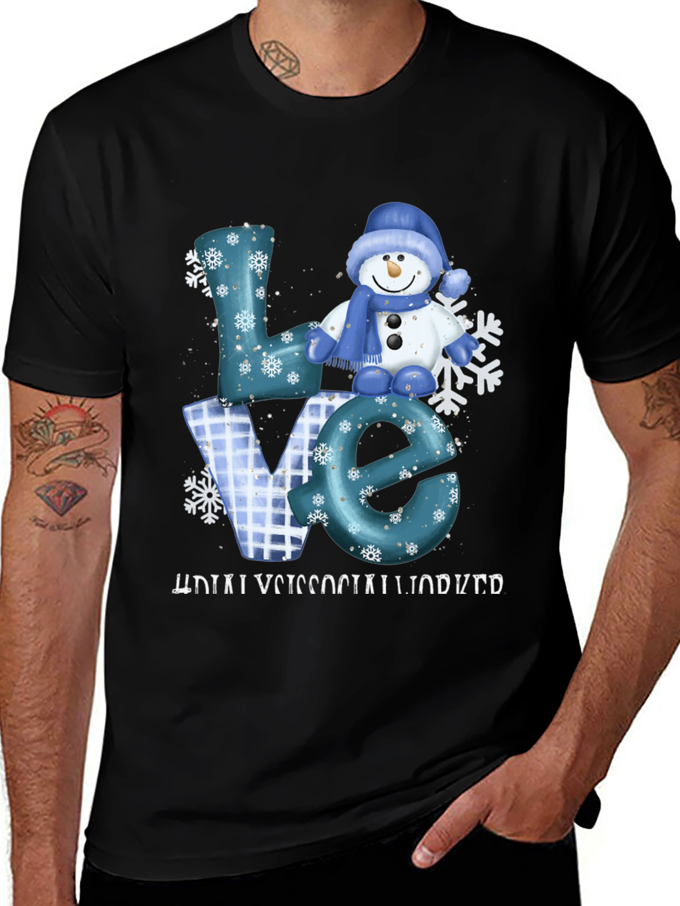 Variant 26 of LOVE Social Worker Graphic Tee