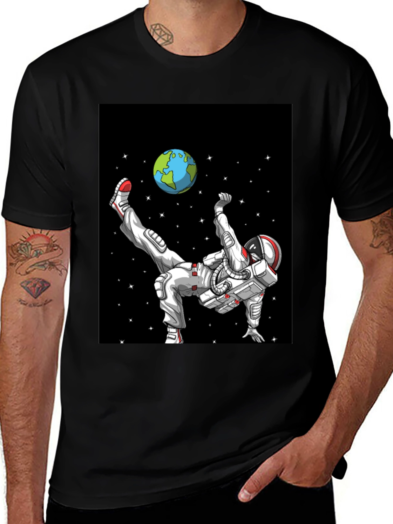 Variant 30 of Astronaut Soccer T-Shirt - Space Kick!