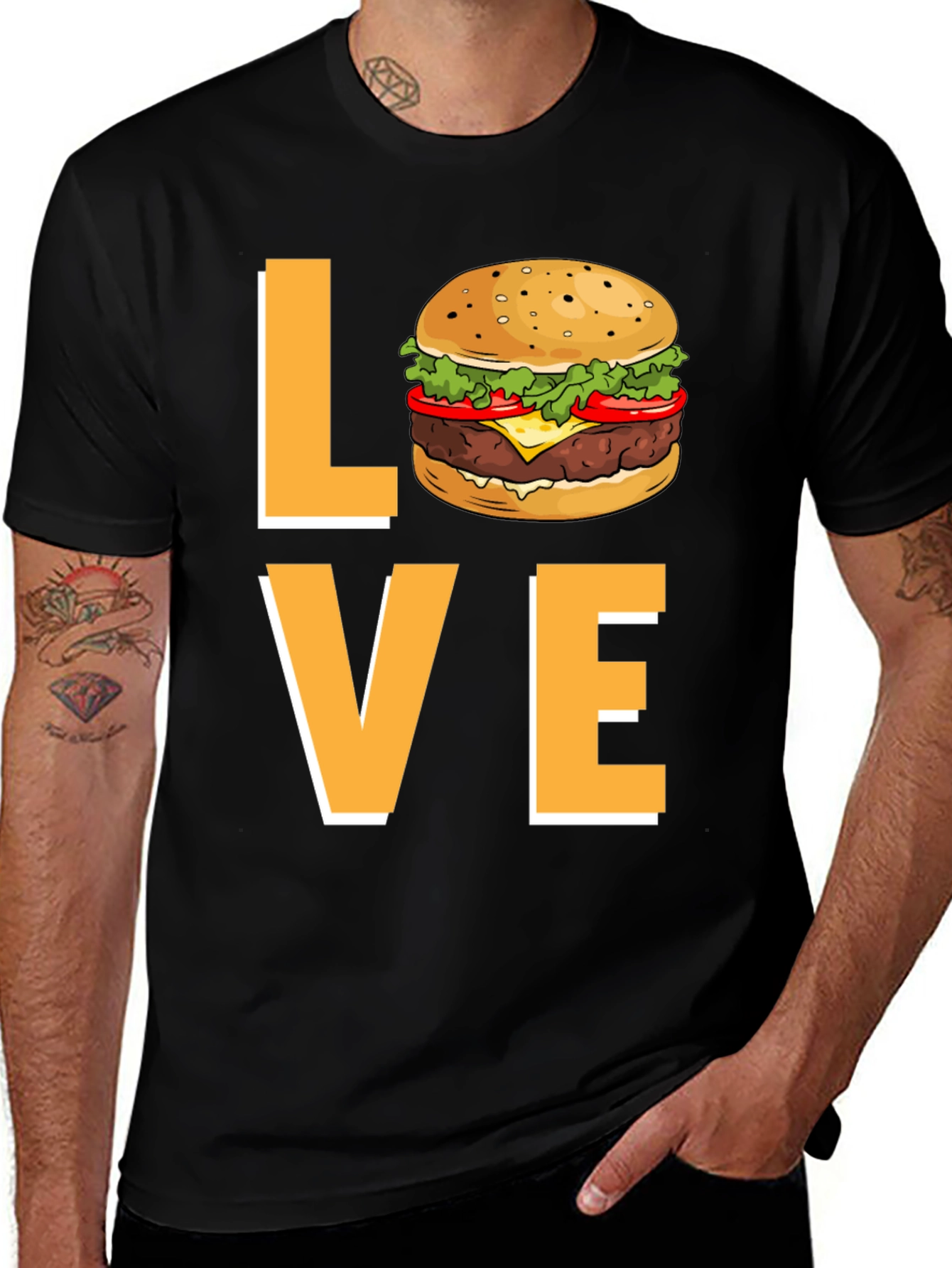 Variant 6 of Love Burger Graphic Tee