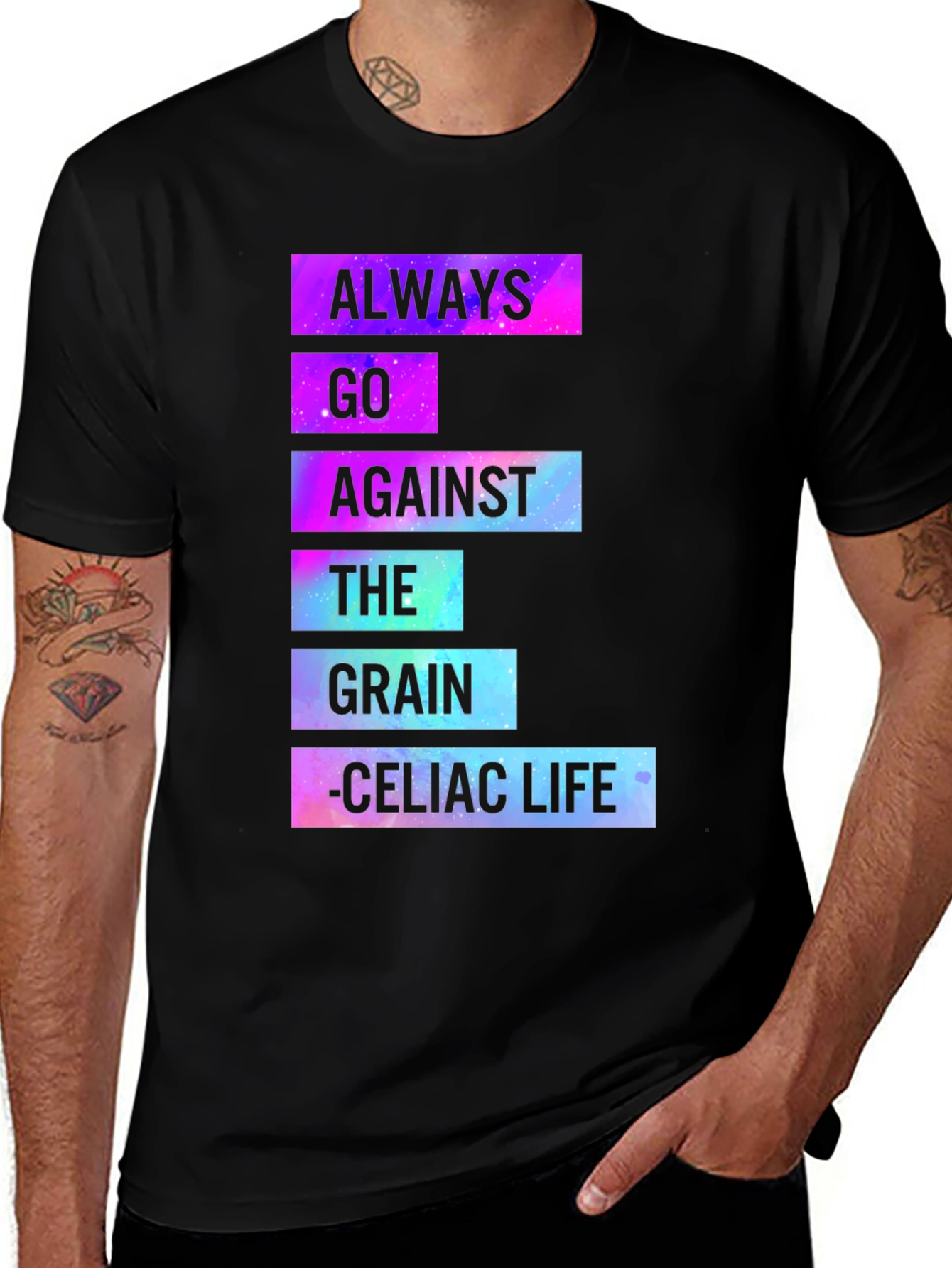 Variant 21 of Always Go Against the Grain T-Shirt - Celiac Life