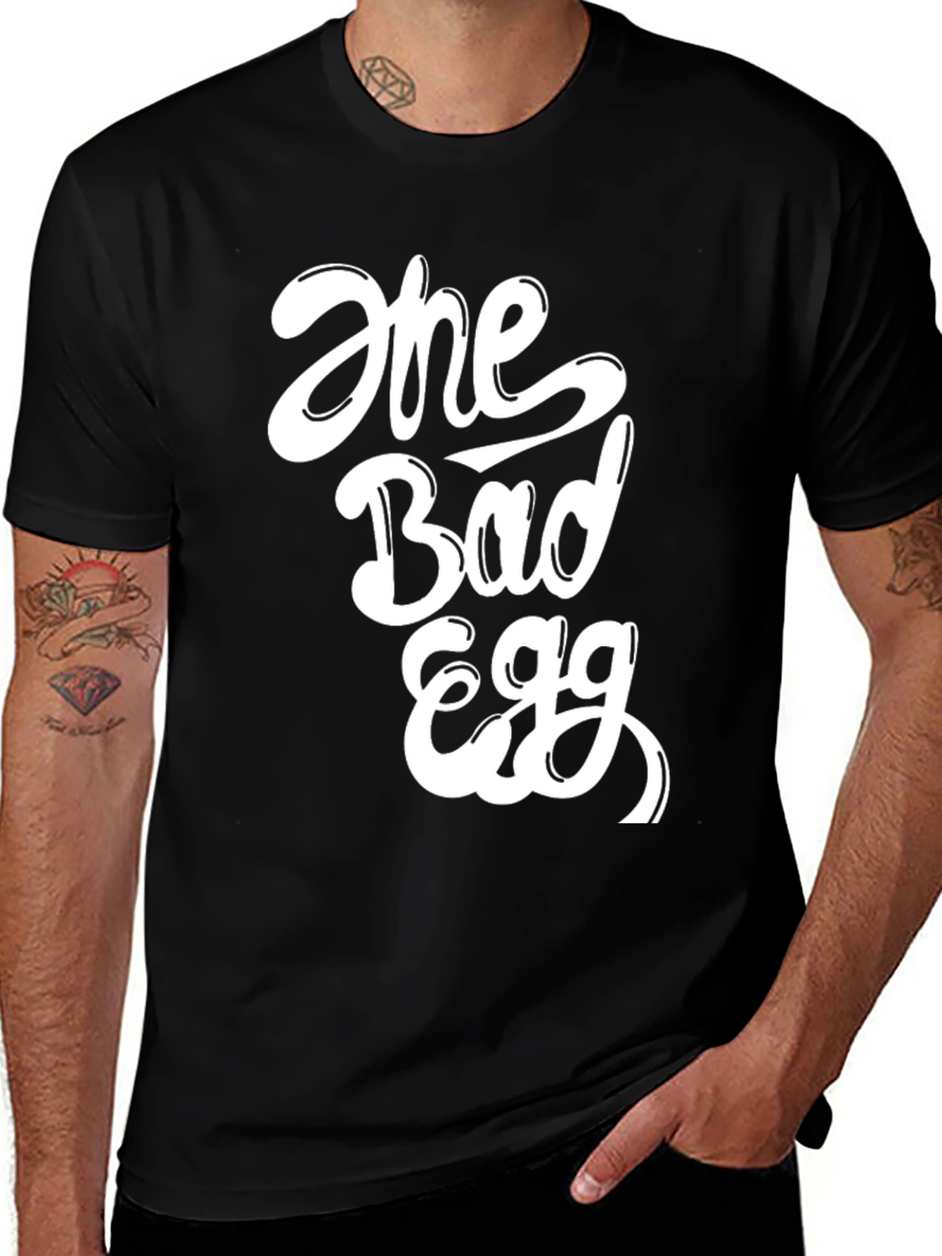 Variant 22 of One Bad Egg Graphic T-Shirt - Bold Statement Tee