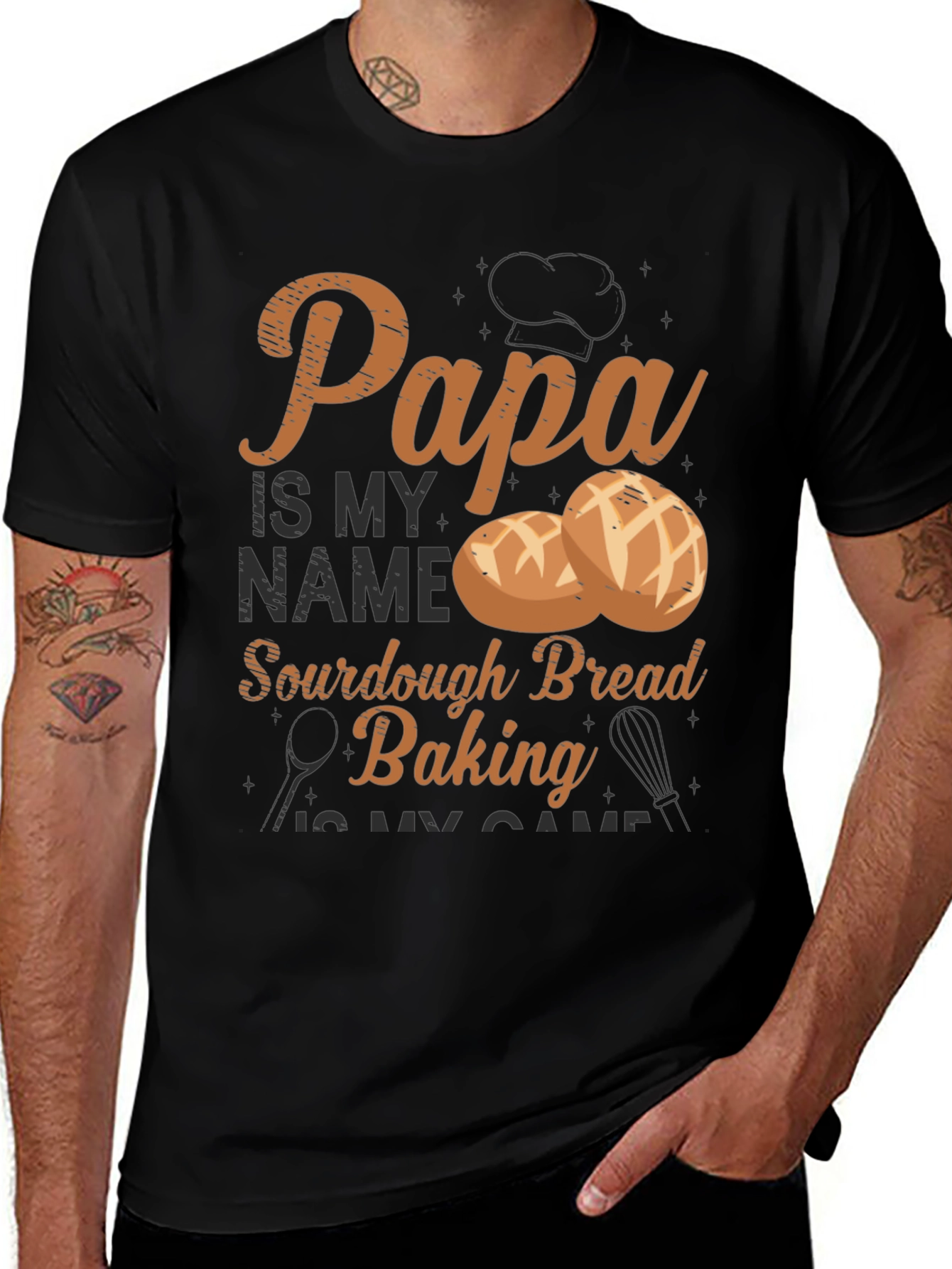 Variant 19 of Papa Sourdough Bread Baking T-Shirt