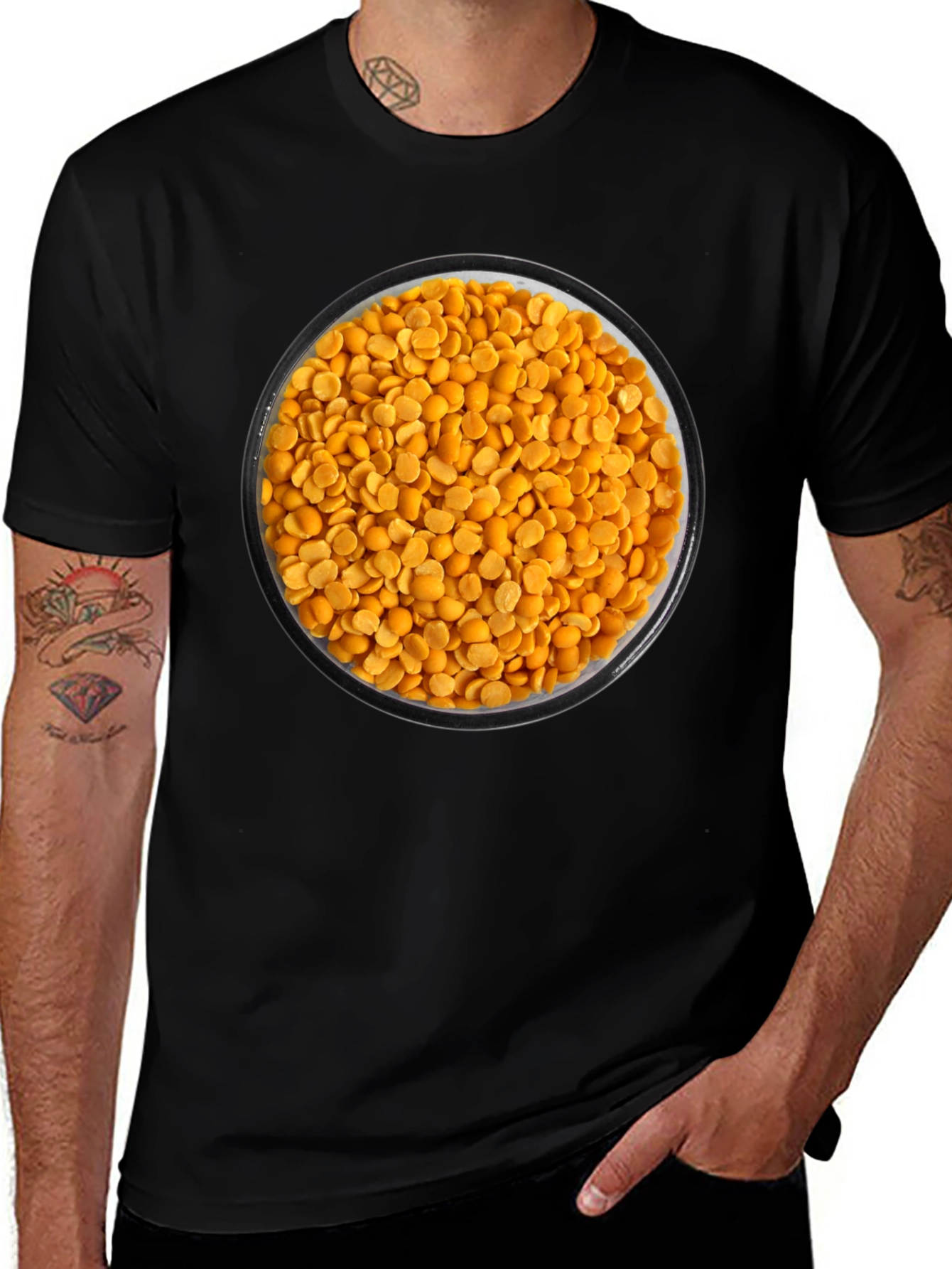 Variant 8 of Lentil Bowl Graphic Tee - Funny Food T-Shirt