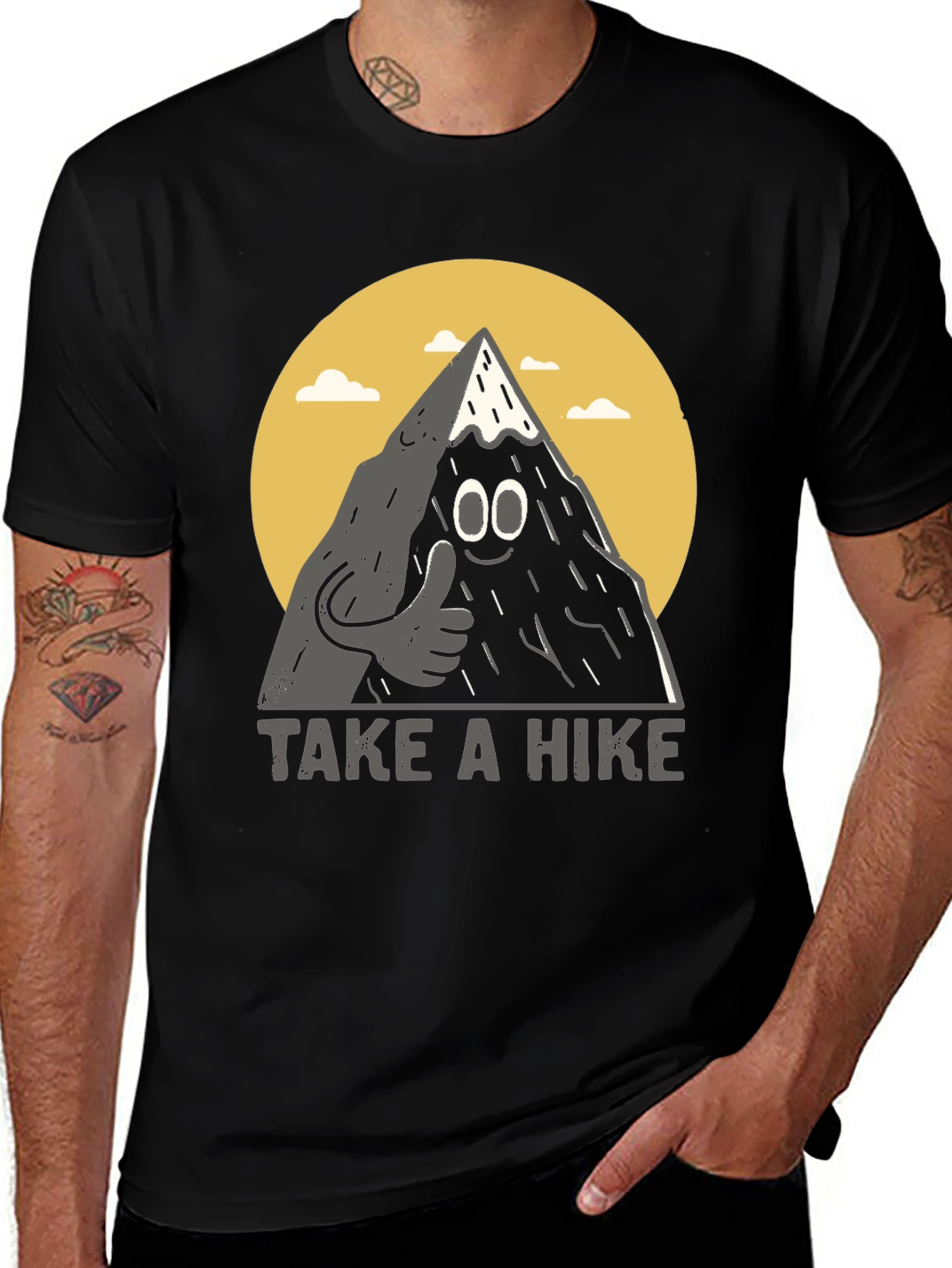 Variant 10 of Humorous 'Take a Hike' Graphic Tee