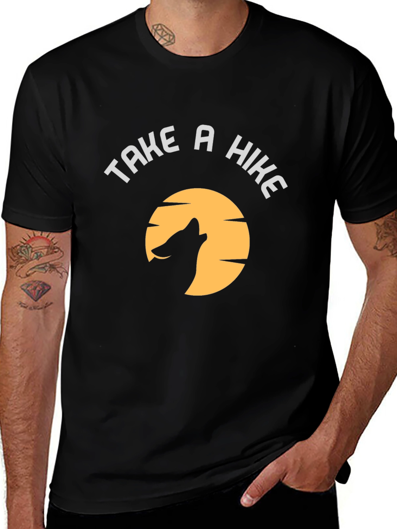Variant 25 of Take a Hike Wolf Moon Graphic T-Shirt
