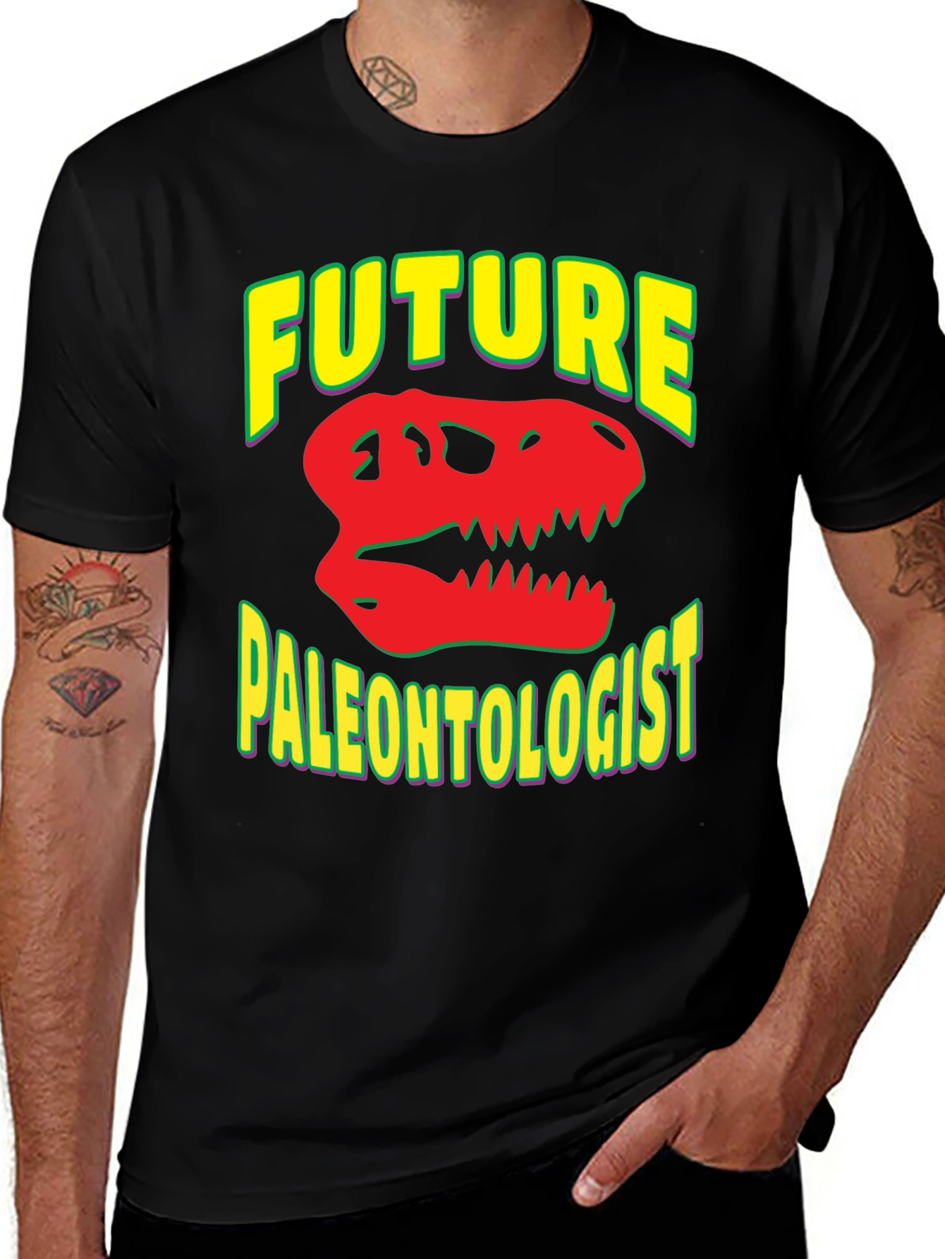 Variant 6 of Future Paleontologist T-Shirt Dinosaur Skull Tee