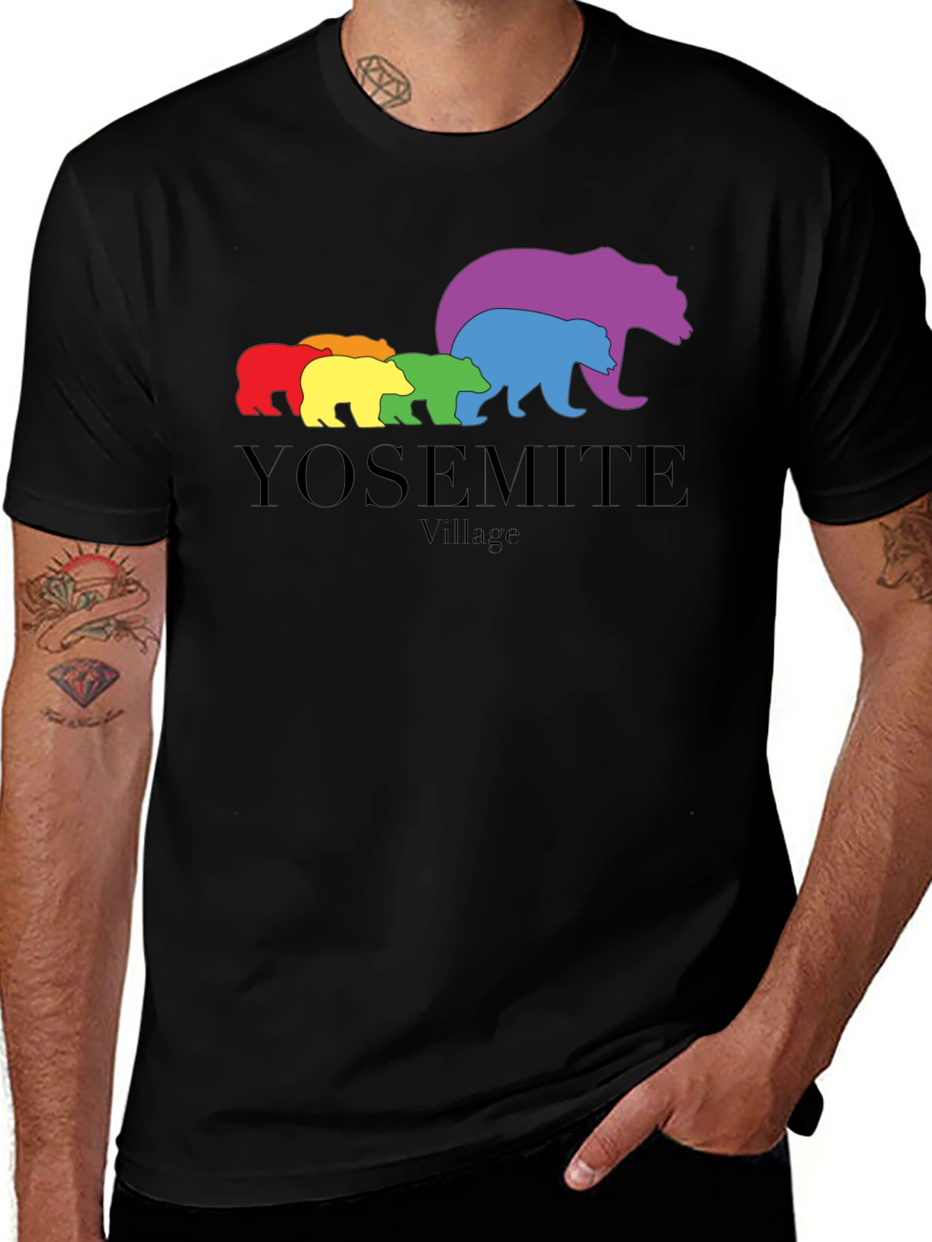 Yosemite Village Rainbow Bear T-Shirt