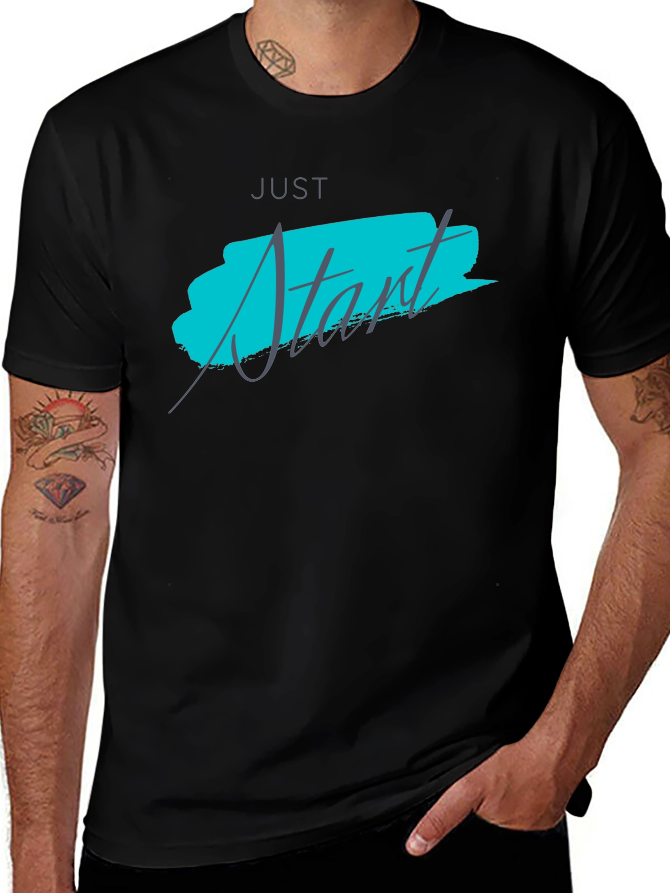 Just Start T-Shirt - Motivational Tee