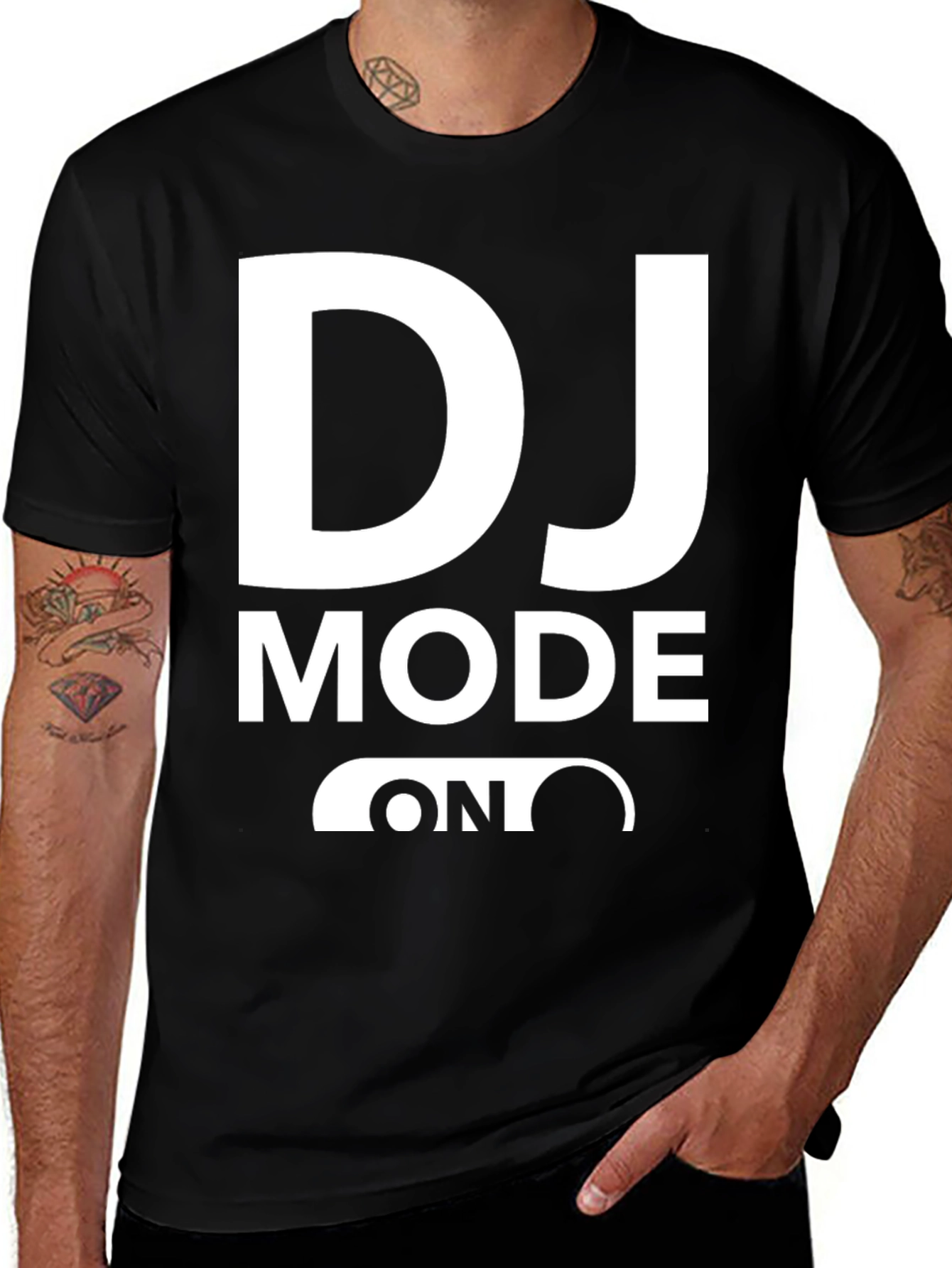 Variant 21 of DJ Mode On Black T-Shirt