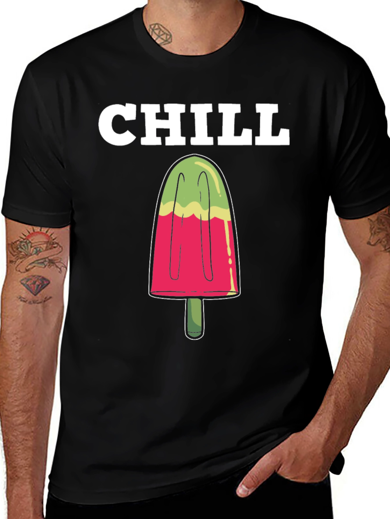 Variant 19 of Chill Popsicle Graphic Tee - Summer Fun Shirt