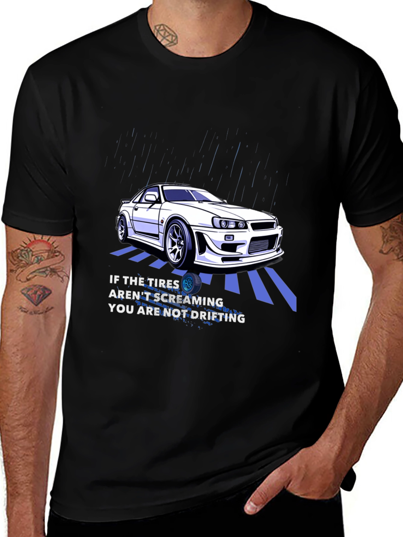 Variant 6 of Drifting Car T-Shirt - If The Tires Aren't Screaming...