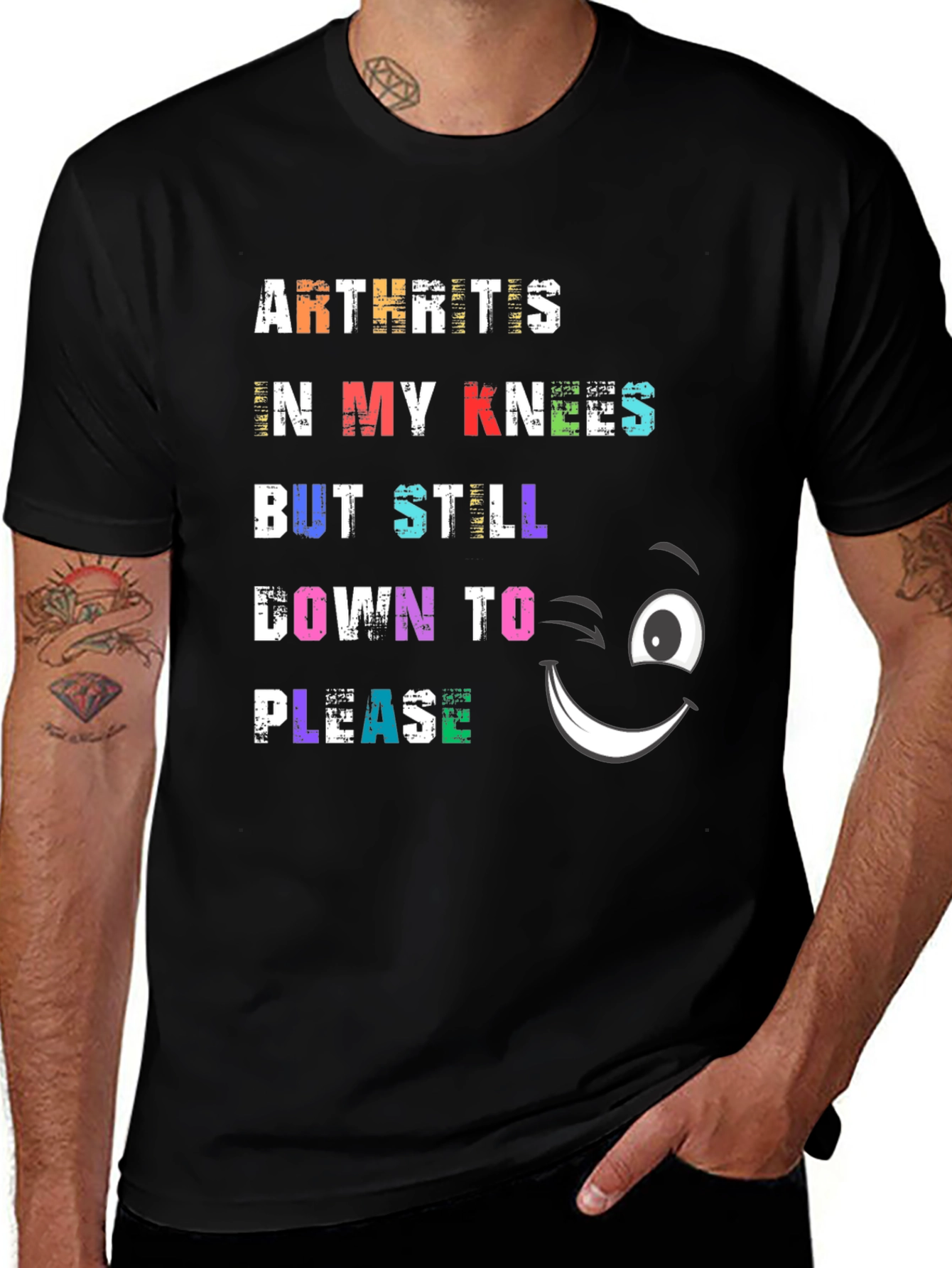 Variant 4 of Arthritis Humor T-Shirt - Down to Please Graphic Tee