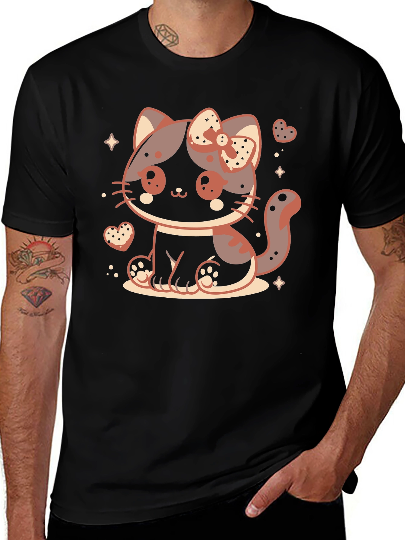 Variant 19 of Kawaii Kitty T-Shirt - Cute Cat Design