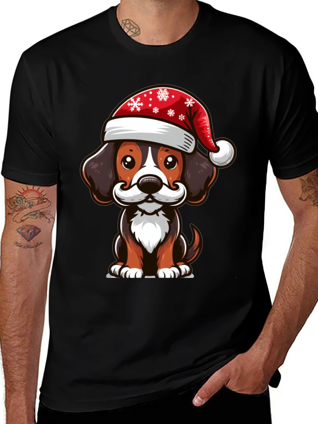 Variant 18 of Festive Dog Graphic Tee