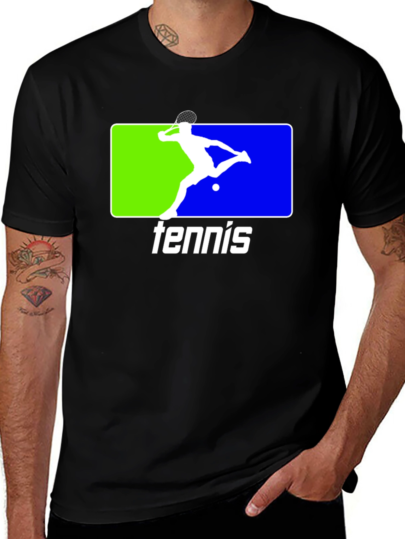 Variant 22 of Tennis Player Graphic T-Shirt