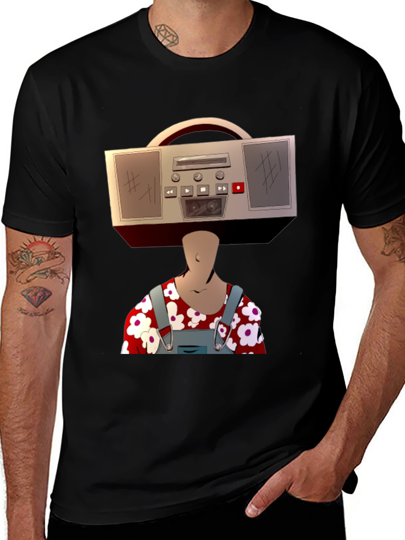 Variant 8 of Boombox Head T-Shirt
