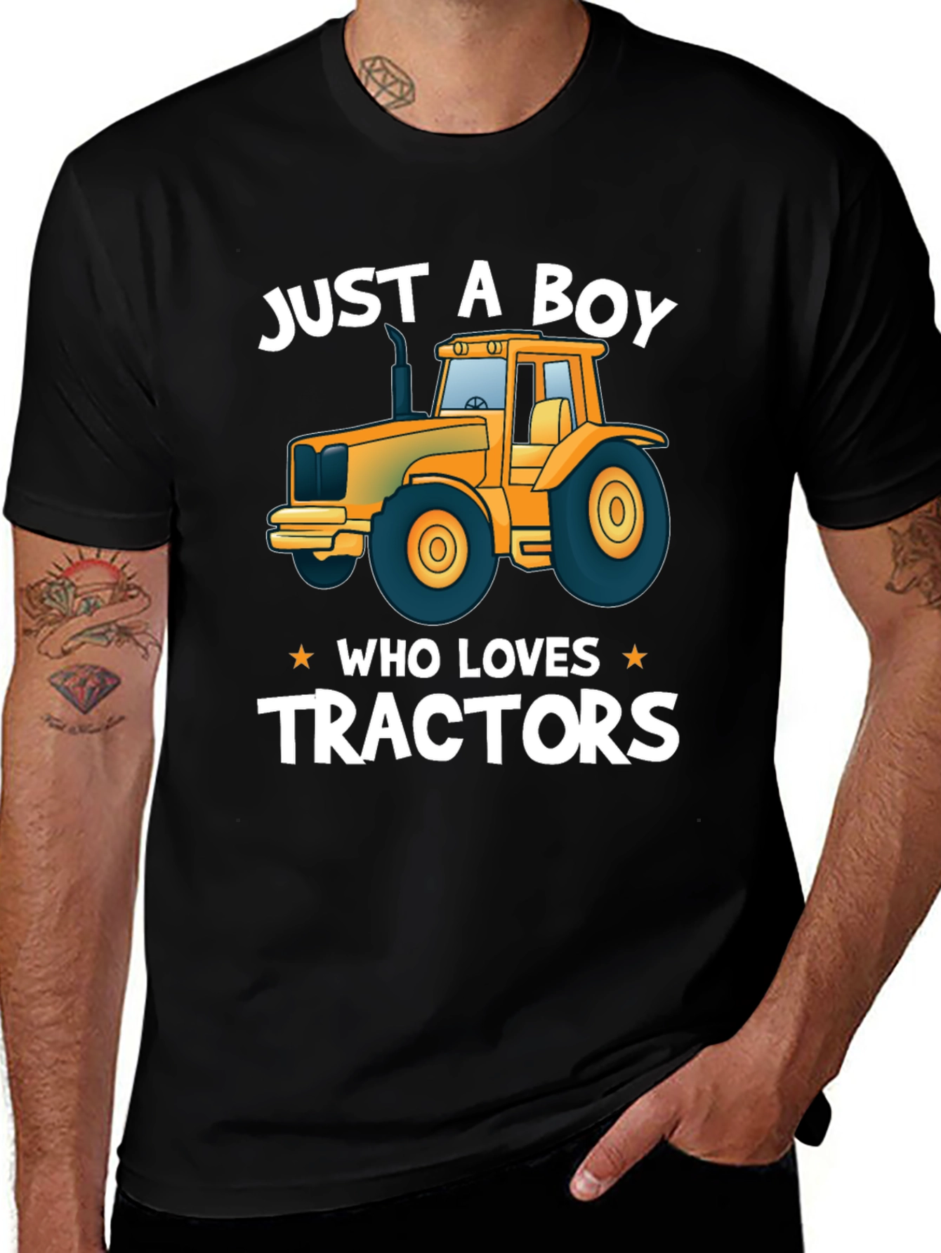 Variant 23 of Just A Boy Who Loves Tractors T-Shirt