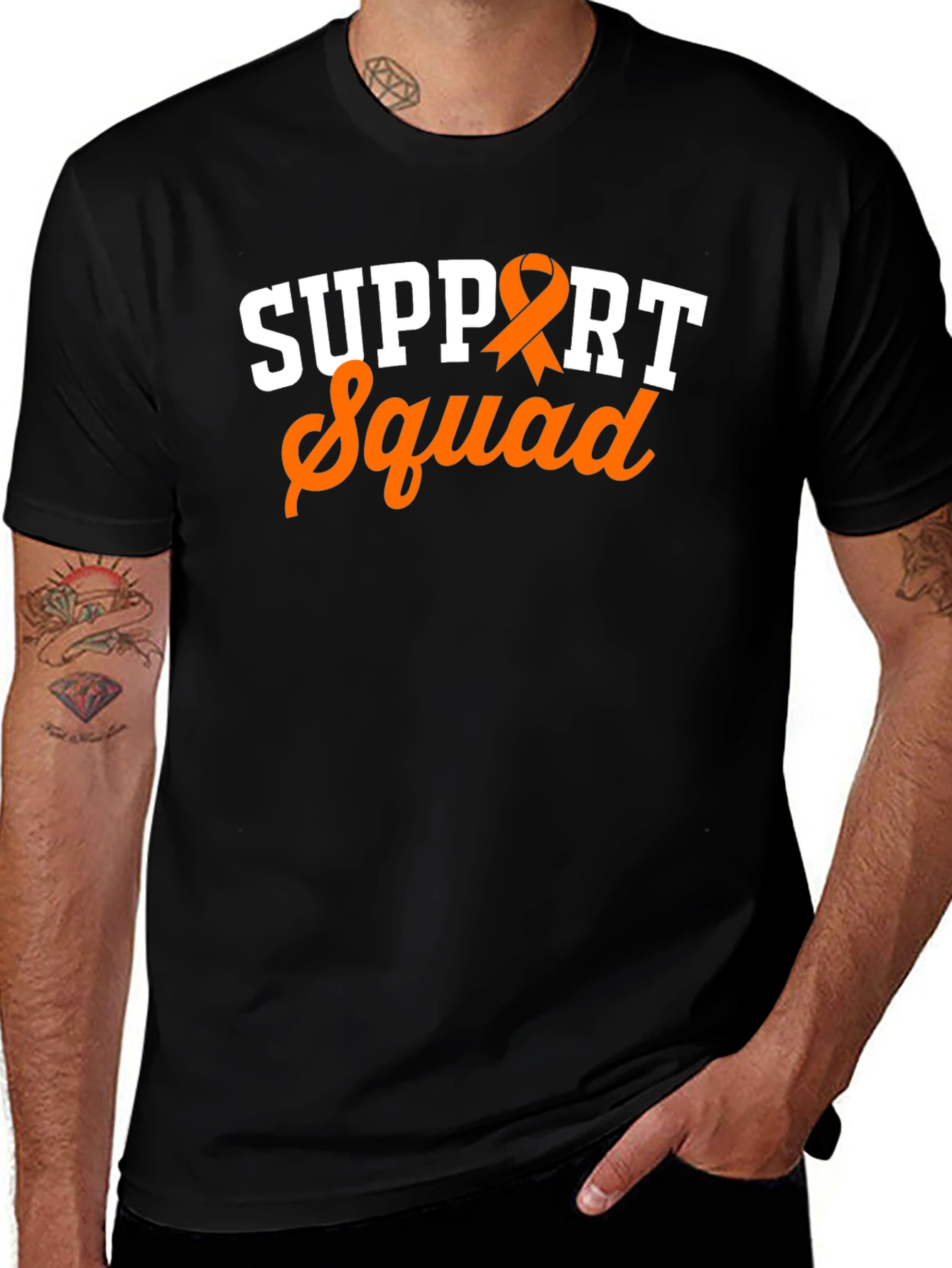 Support Squad Ribbon Tee - Awareness T-Shirt