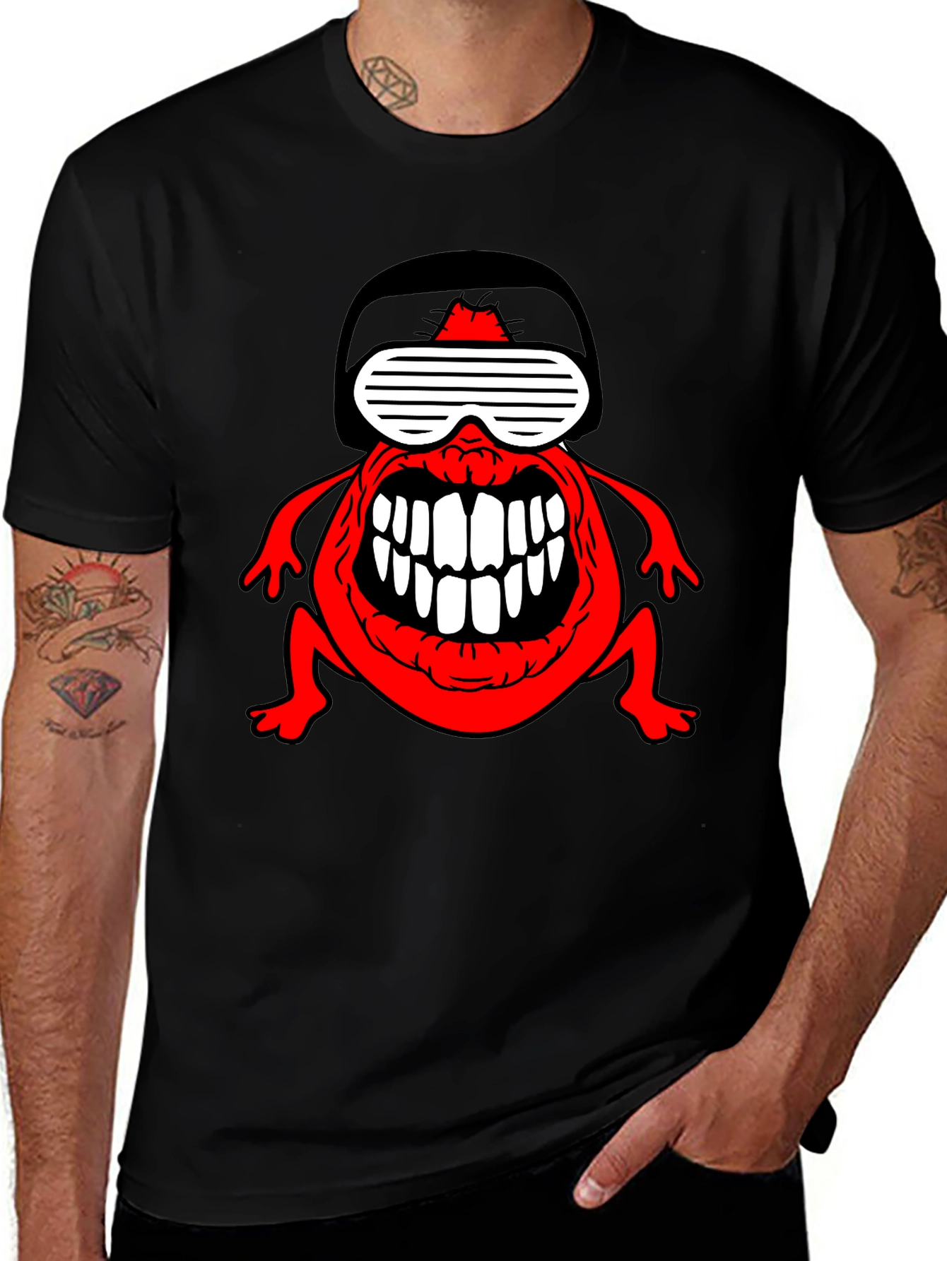 Variant 26 of Crazy Red Monster T-Shirt - Unique Graphic Tee
