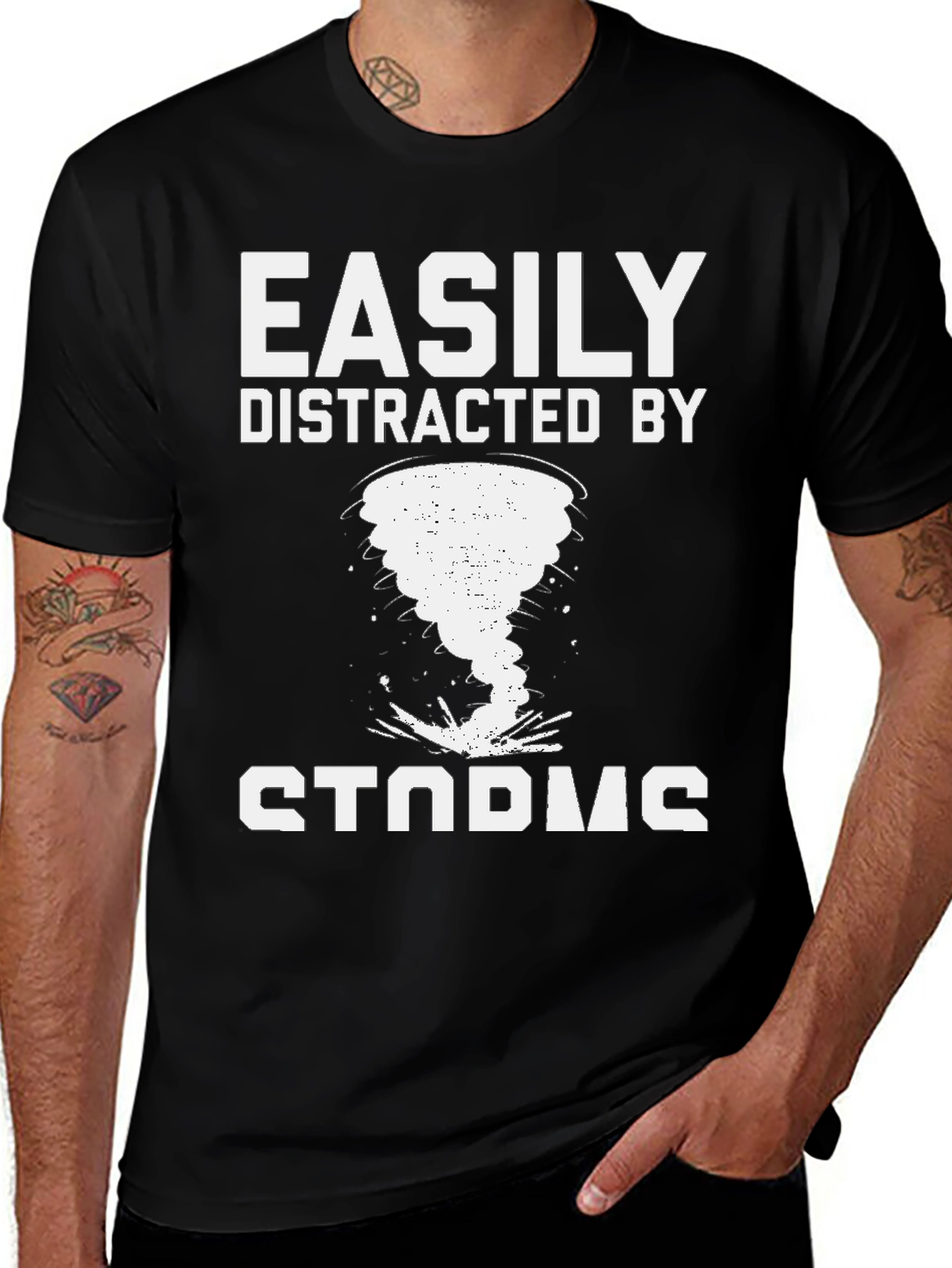 Variant 12 of Easily Distracted By Storms Graphic T-Shirt