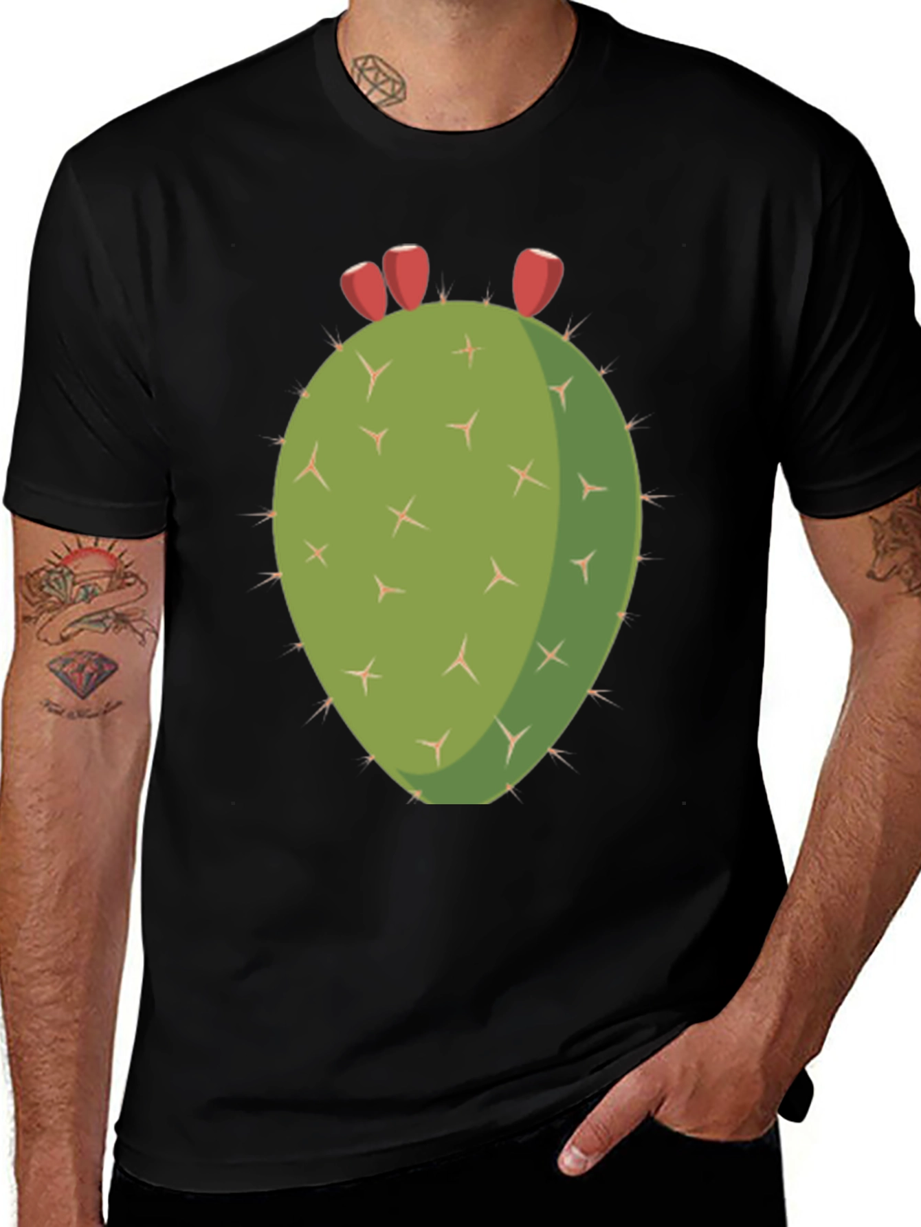 Variant 25 of Cactus Graphic T-Shirt - Desert Style Tee