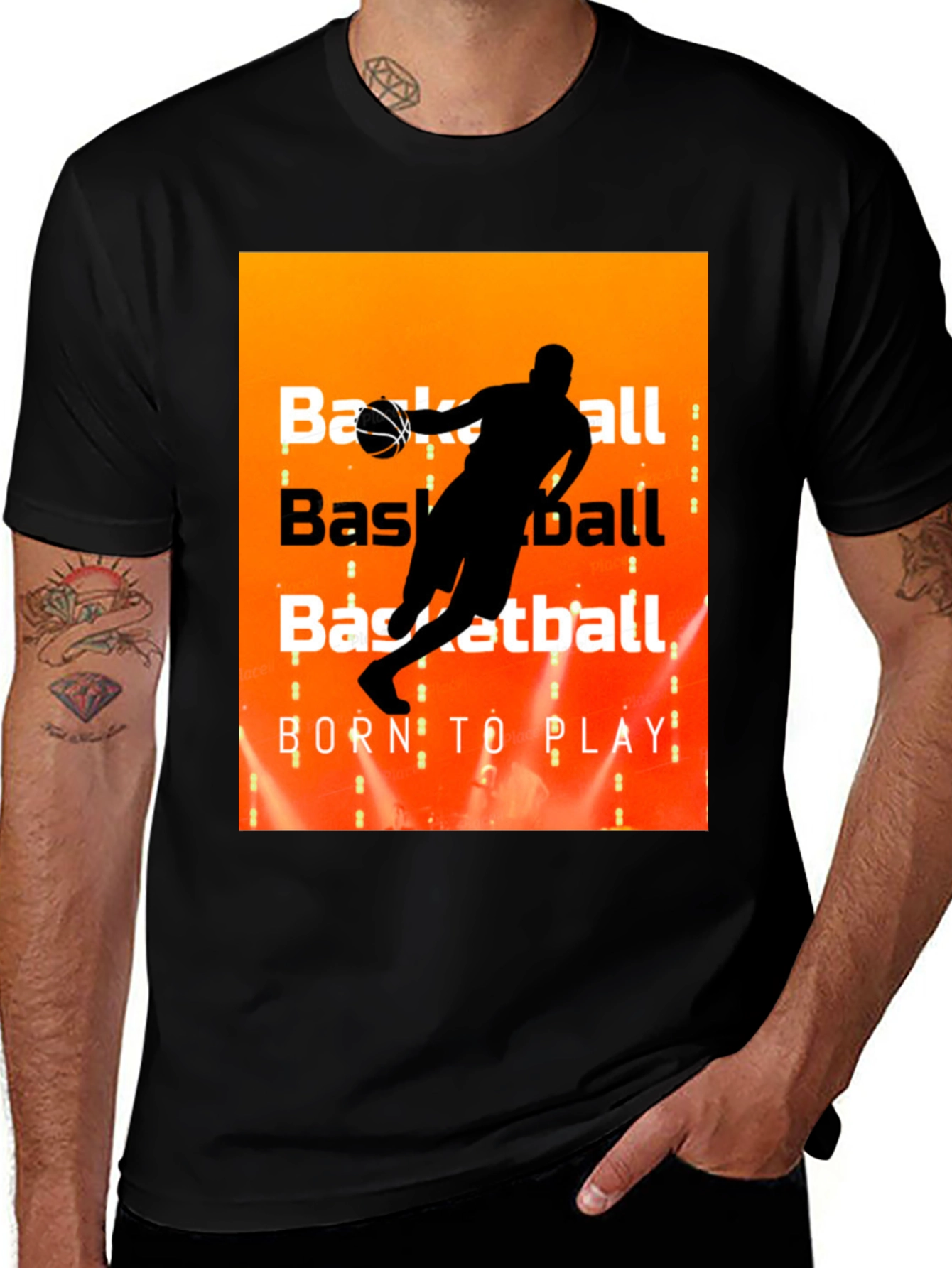 Basketball Born to Play Graphic T-Shirt