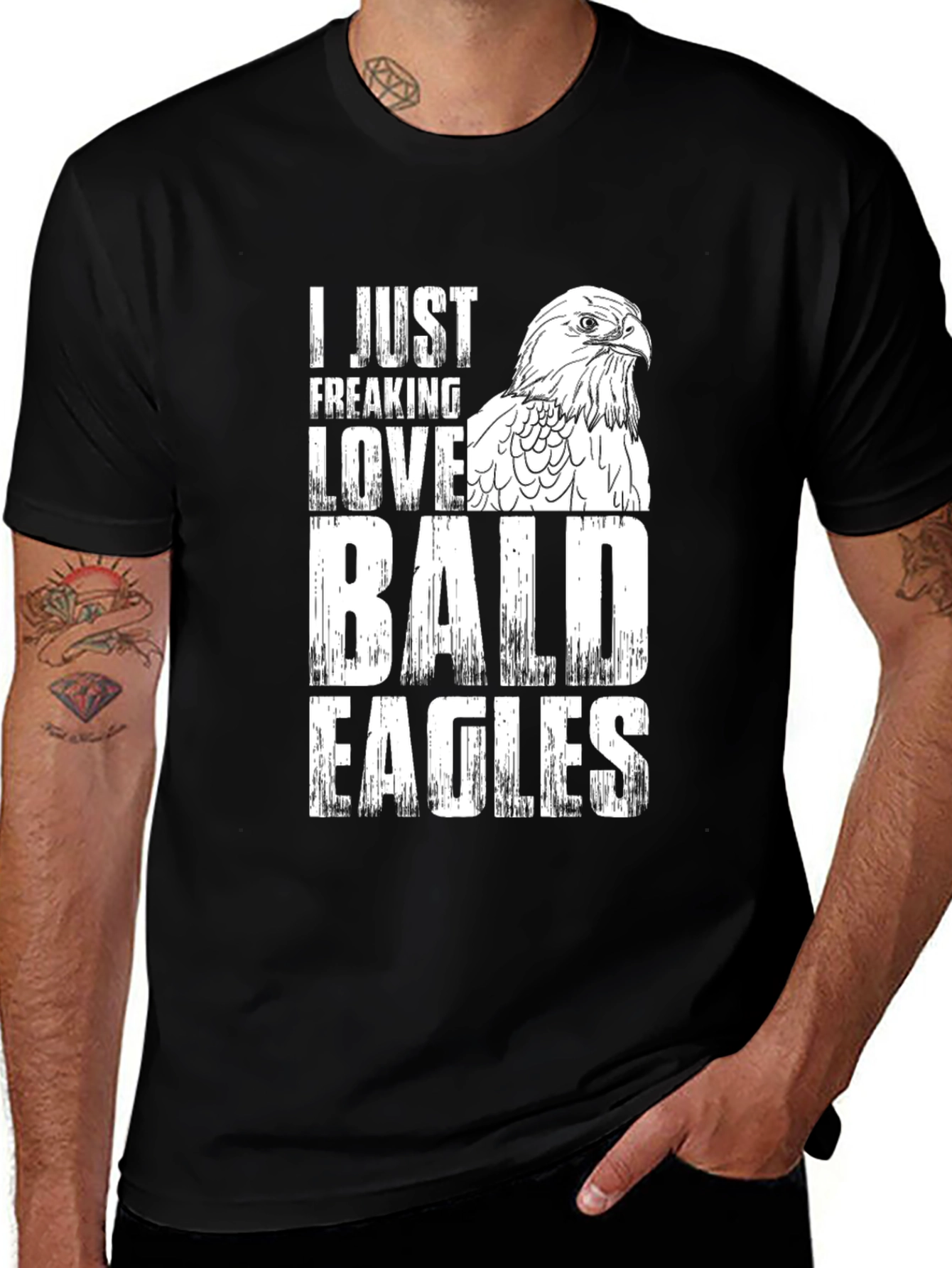 Variant 19 of Bald Eagle Lover T-Shirt - Graphic Tee