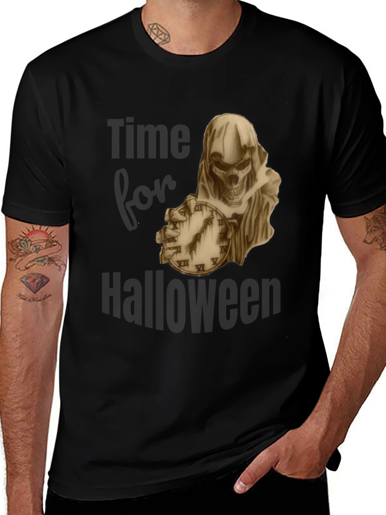Time for Halloween Grim Reaper T-Shirt