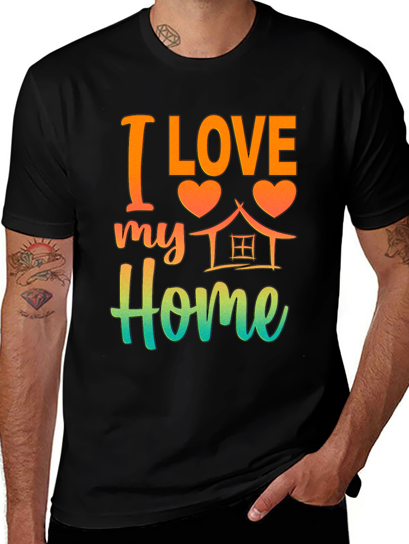 Variant 27 of I Love My Home Graphic Tee - Soft Comfort