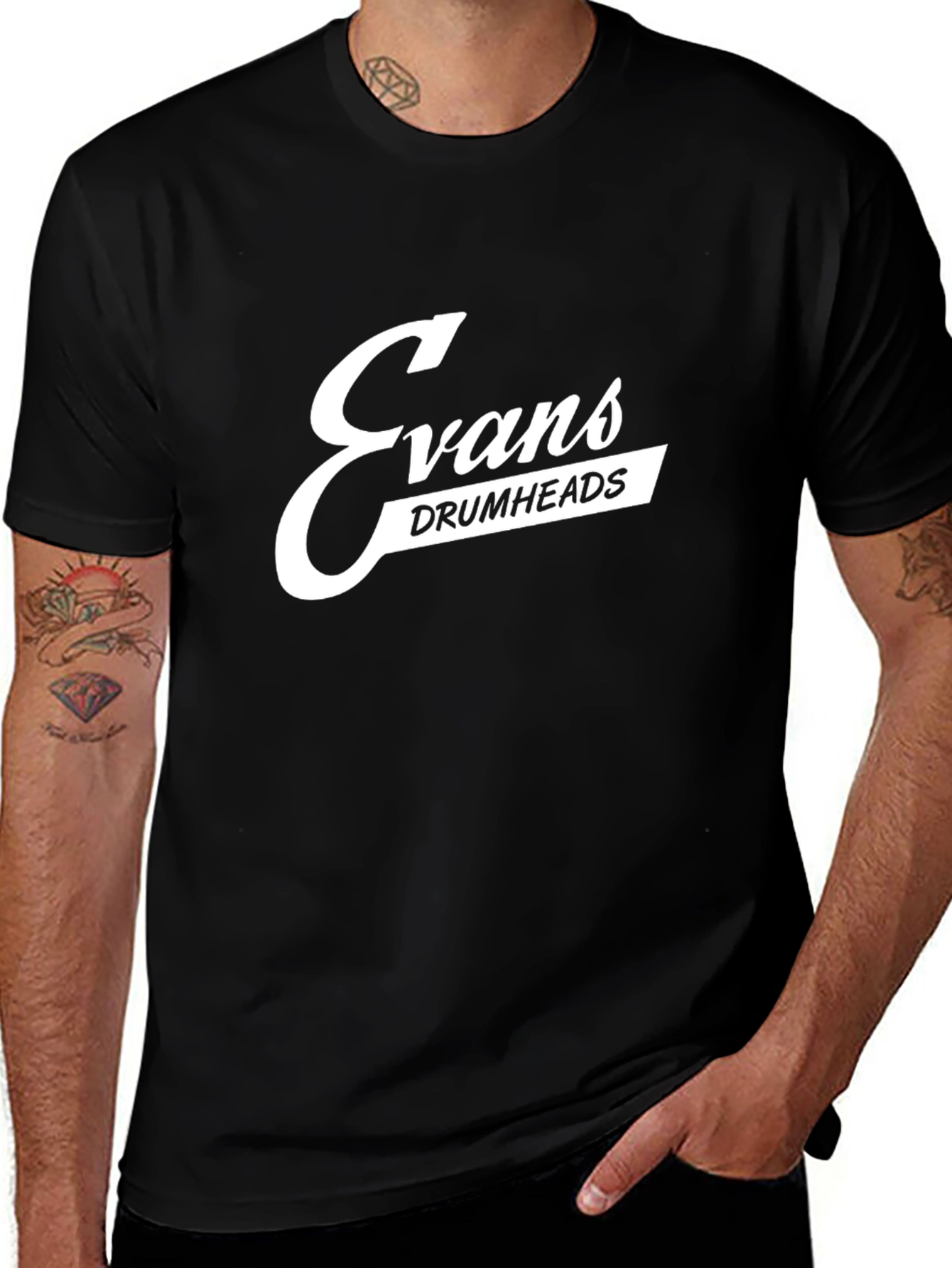 Variant 15 of Evans Drumheads Black Graphic T-Shirt
