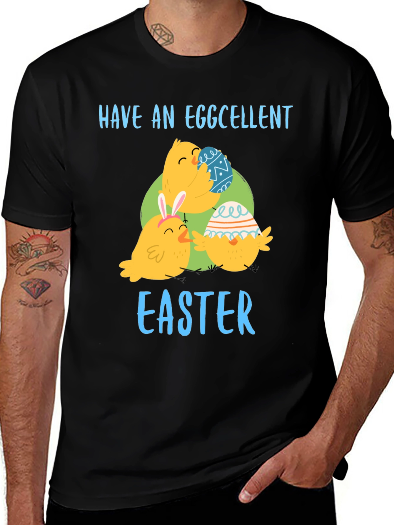 Eggcellent Easter T-Shirt, Cute Chick Design