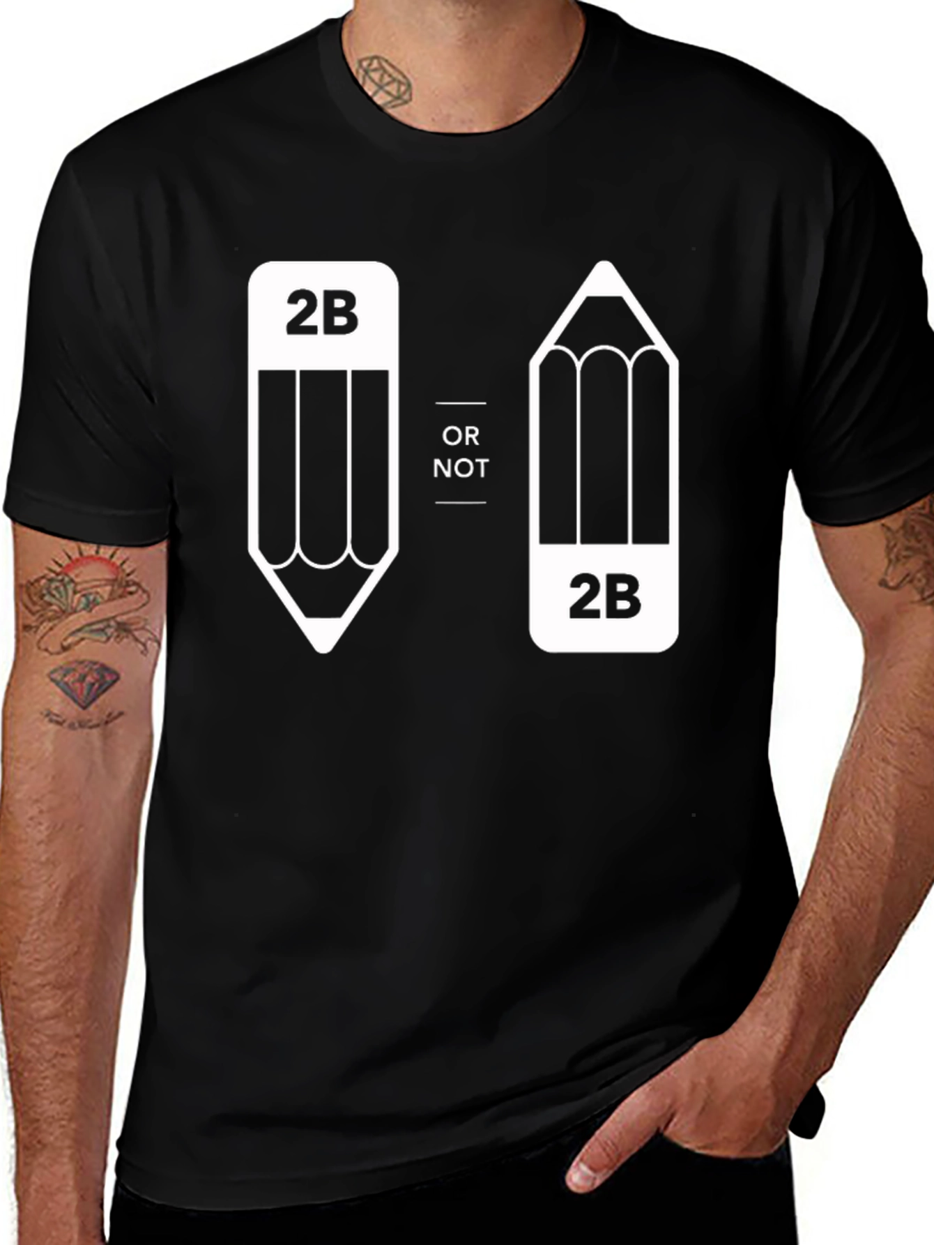 2B Or Not 2B T-Shirt - Funny Pencil Graphic Tee